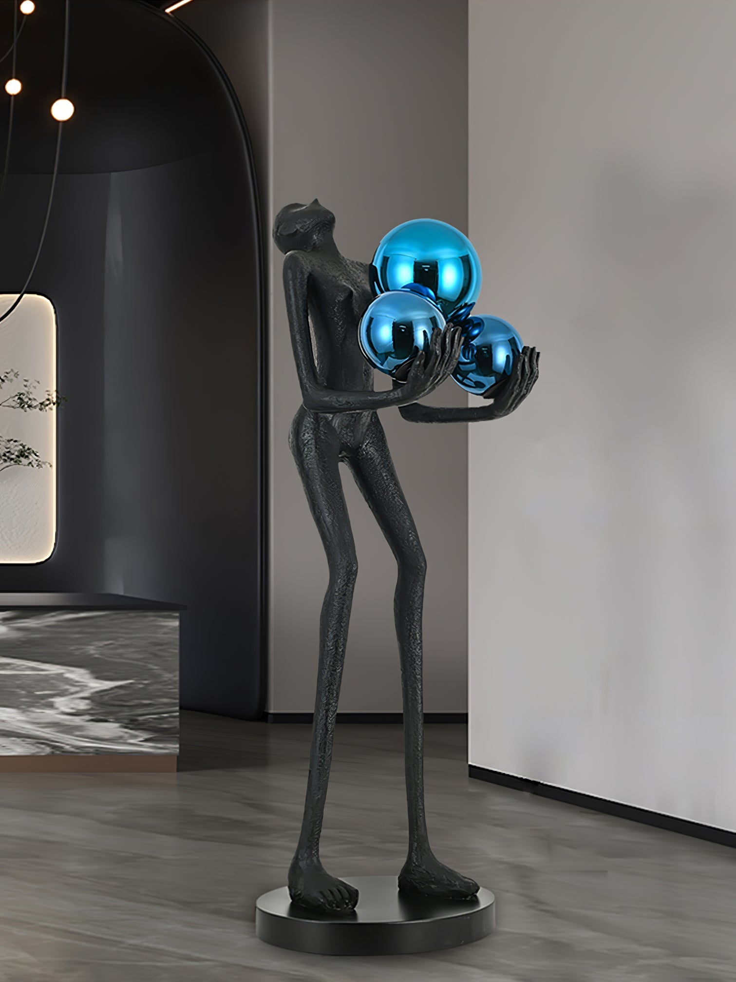 Erthearae Abstract Iron Floor Lamp-Neutral Decor