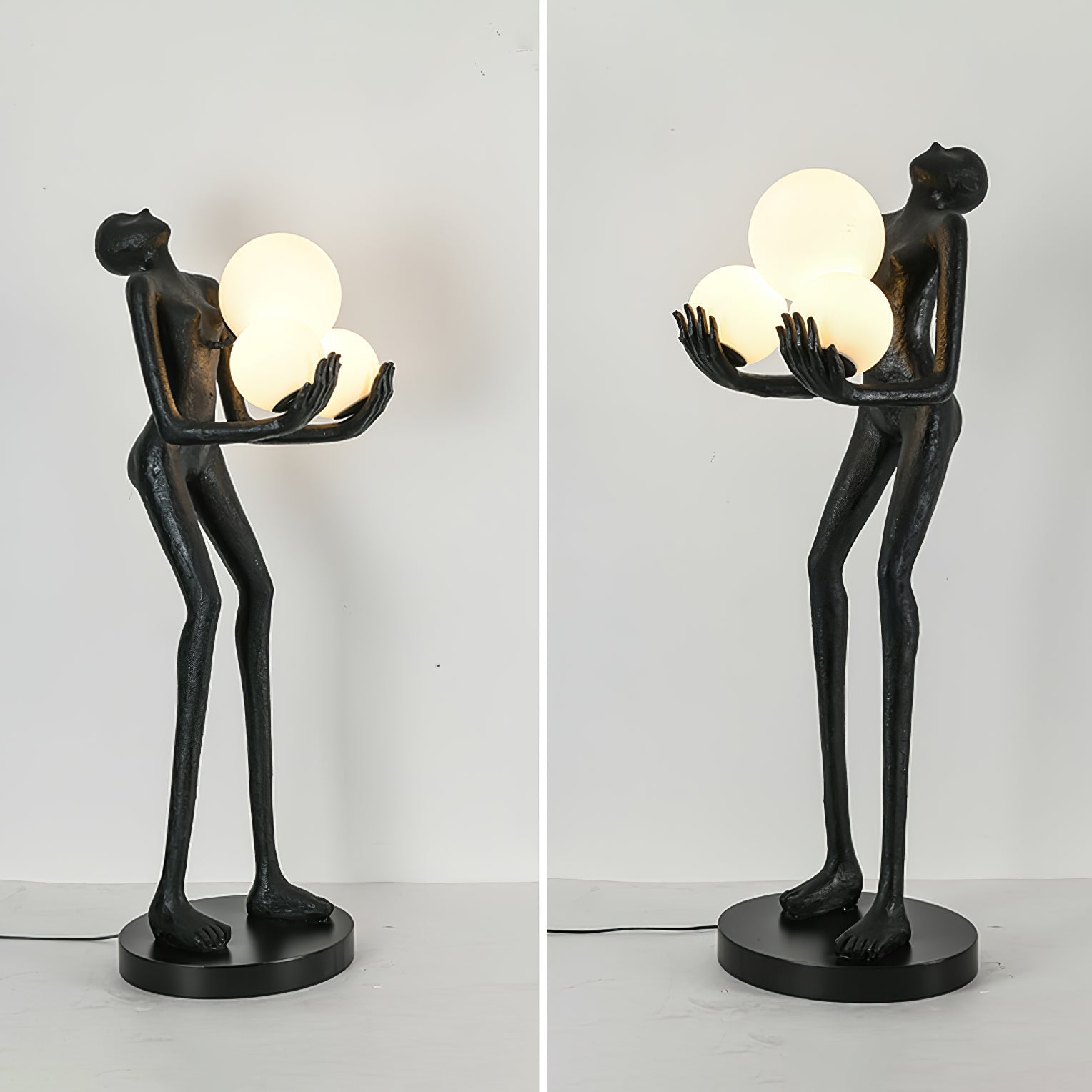 Erthearae Abstract Iron Floor Lamp-Neutral Decor