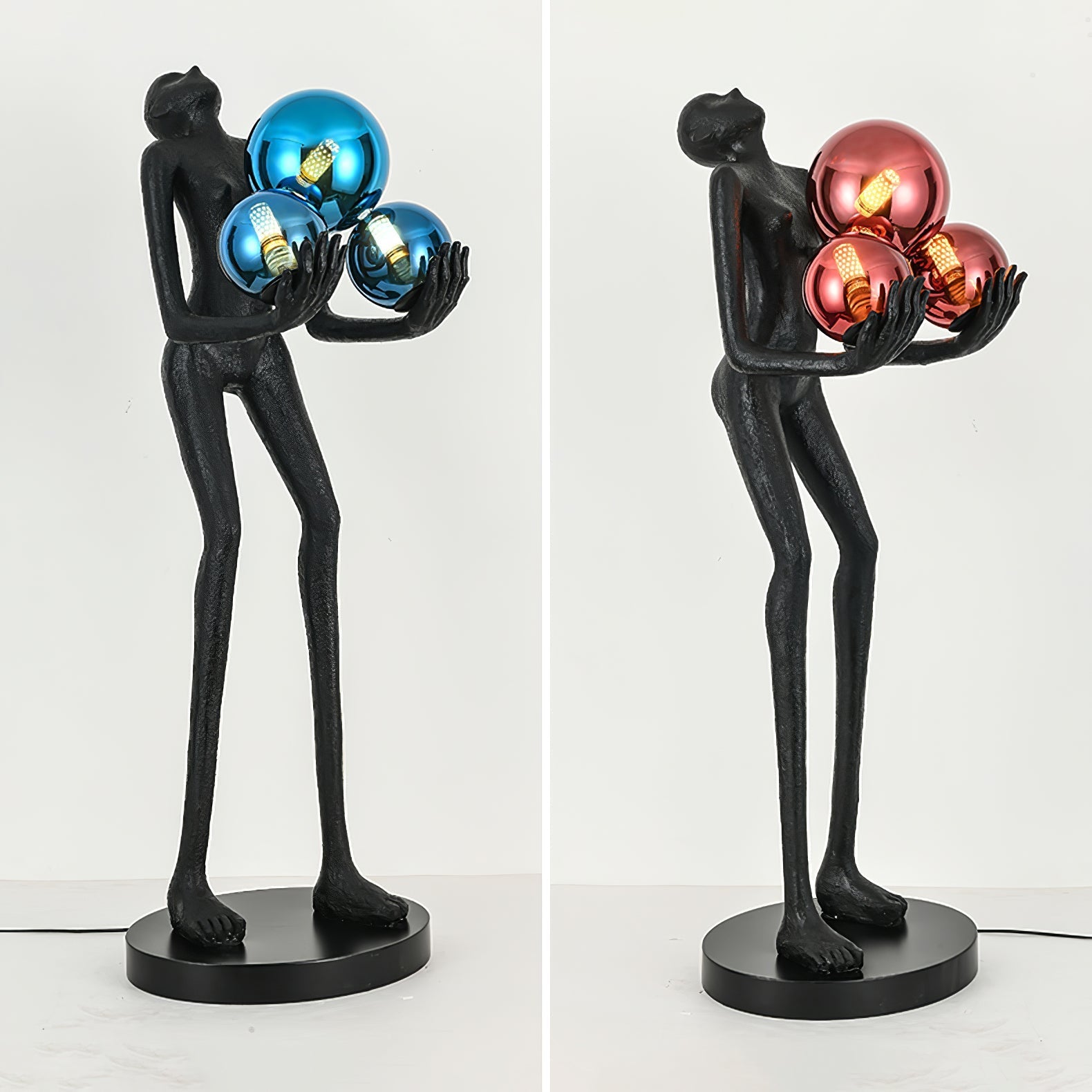 Erthearae Abstract Iron Floor Lamp-Neutral Decor
