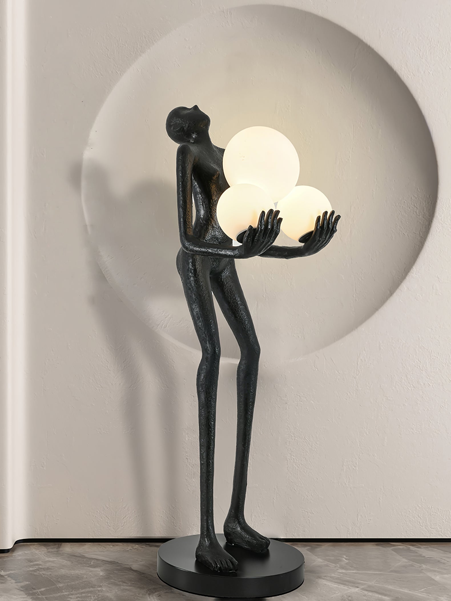 Erthearae Abstract Iron Floor Lamp-Neutral Decor