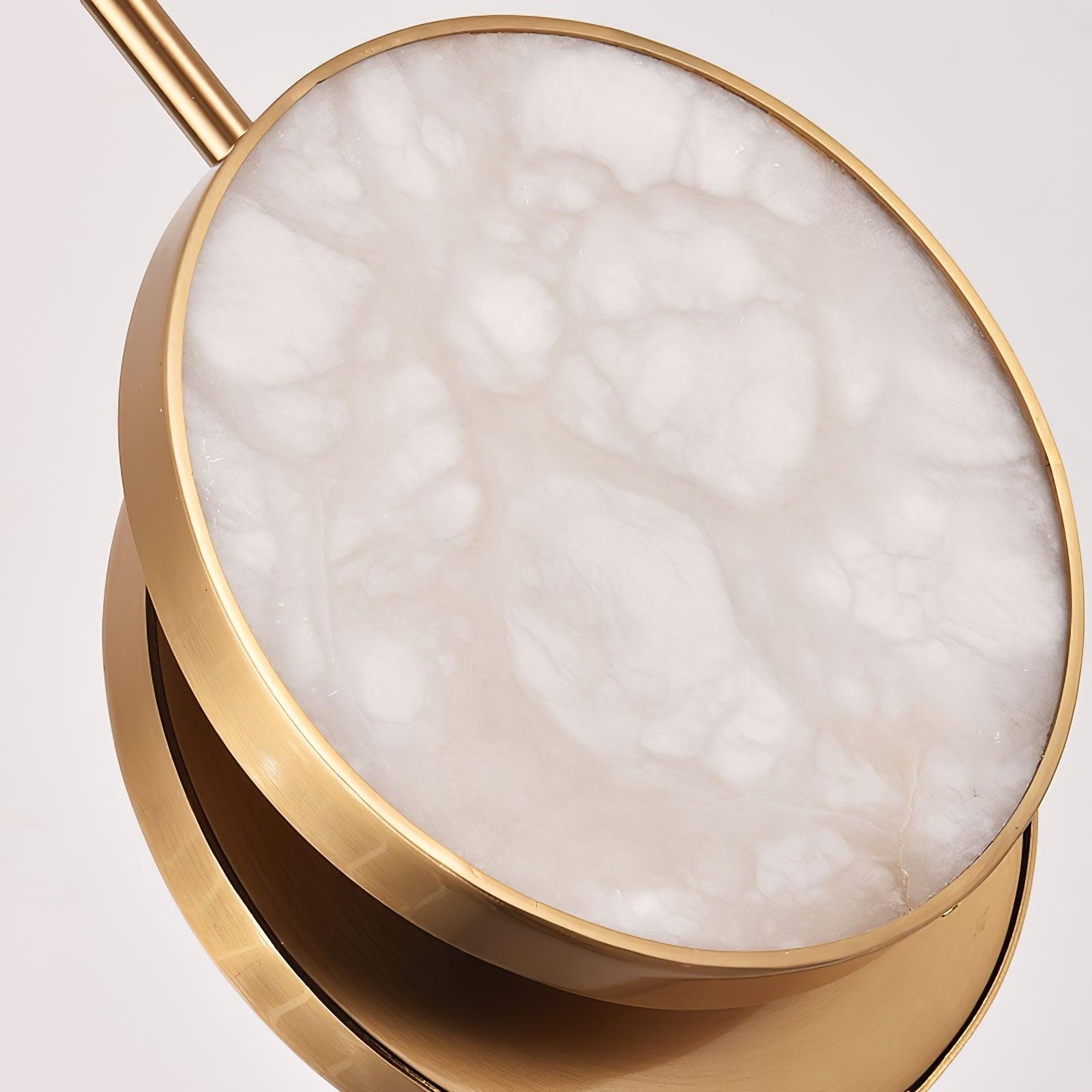 Synoryra Dual Disc Alabaster Pendant Light-Neutral Decor