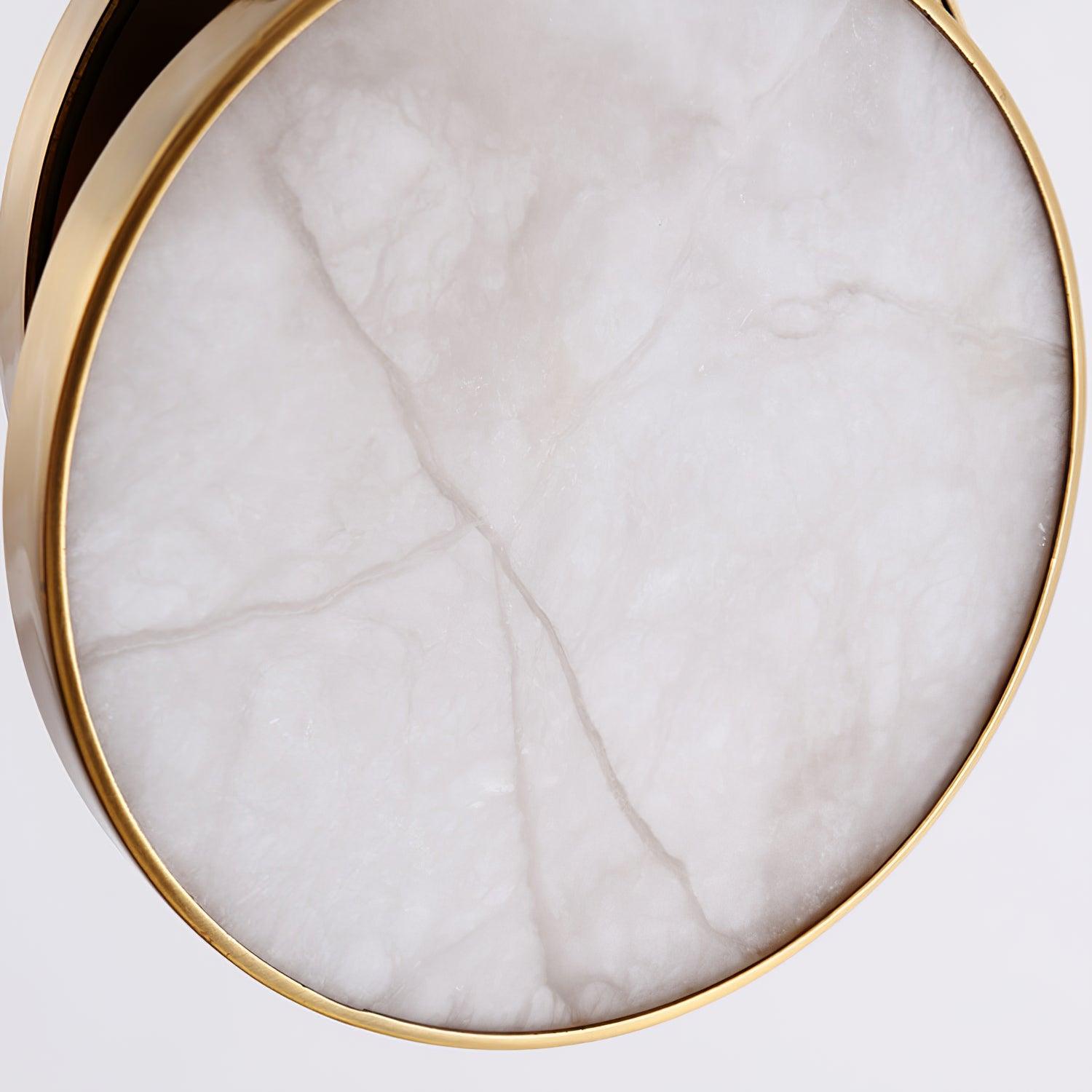 Synoryra Dual Disc Alabaster Pendant Light-Neutral Decor