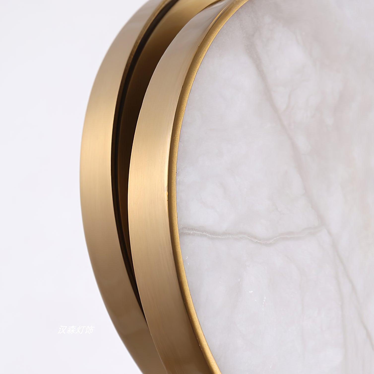Synoryra Dual Disc Alabaster Pendant Light-Neutral Decor