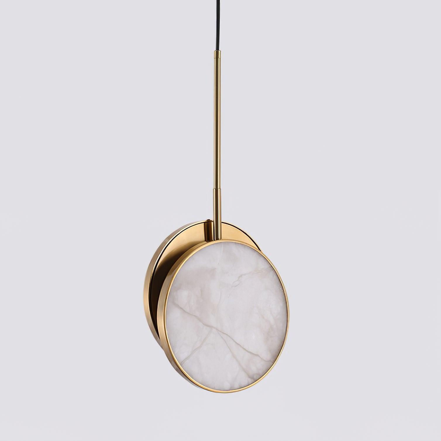 Synoryra Dual Disc Alabaster Pendant Light-Neutral Decor