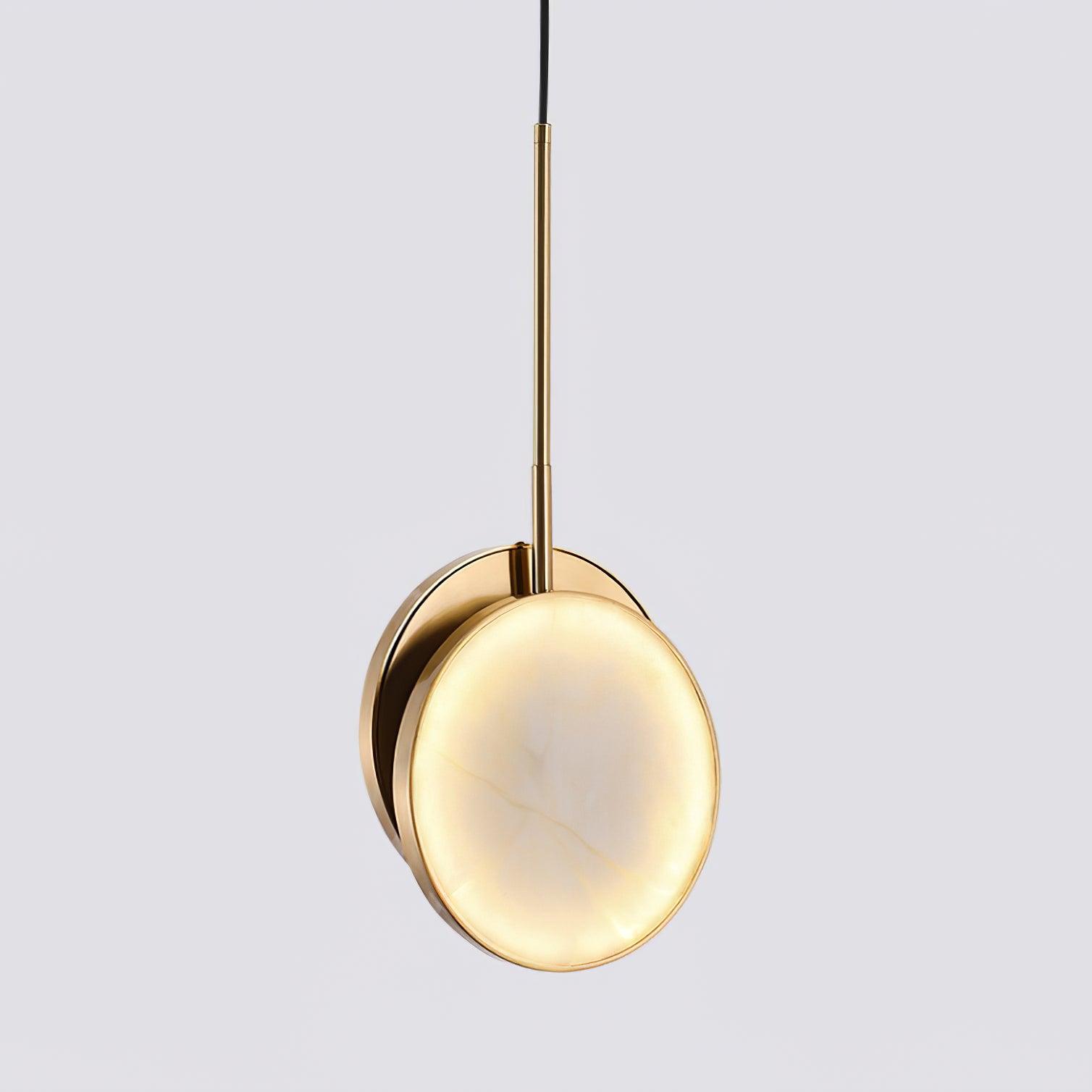 Synoryra Dual Disc Alabaster Pendant Light-Neutral Decor