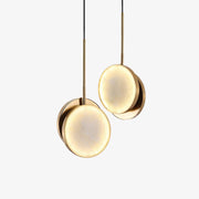Synoryra Dual Disc Alabaster Pendant Light-Neutral Decor