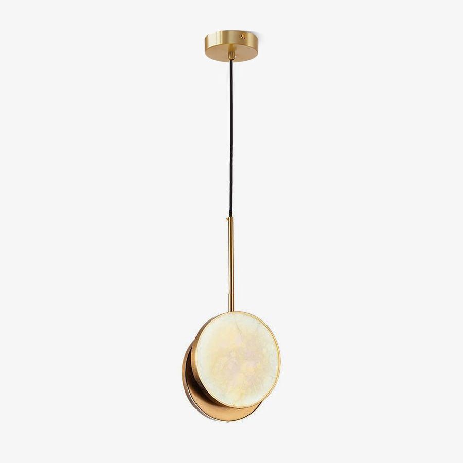 Synoryra Dual Disc Alabaster Pendant Light-Neutral Decor