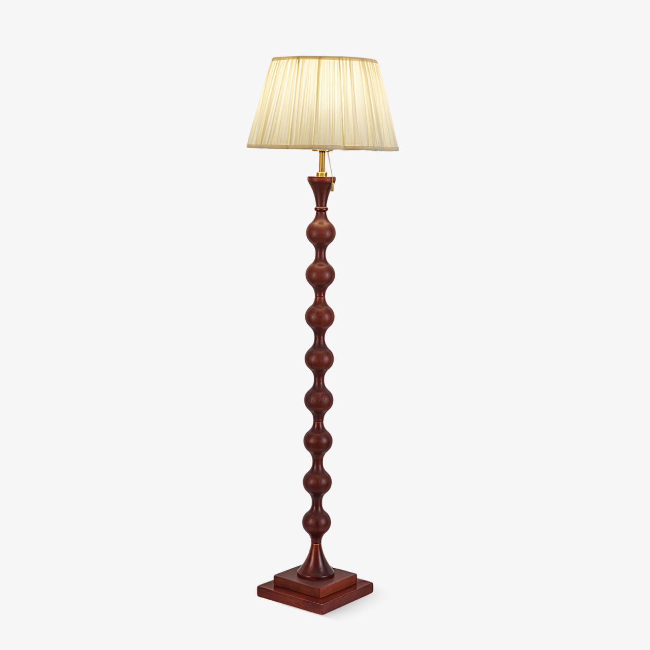 Celon Wood Fabric Vintage Floor Lamp-Neutral Decor