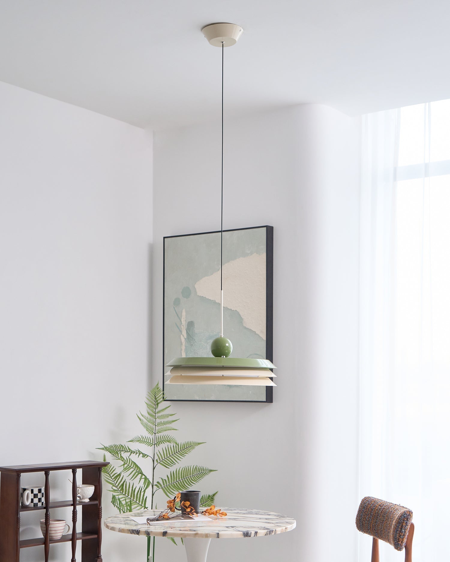 Pravl Modern Layered Pendant Lamp-Neutral Decor