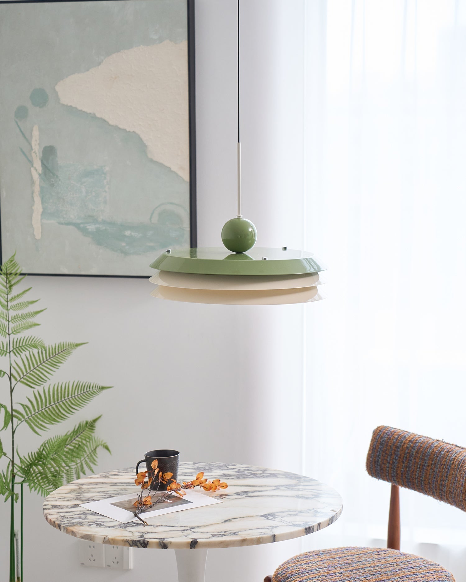 Pravl Modern Layered Pendant Lamp-Neutral Decor