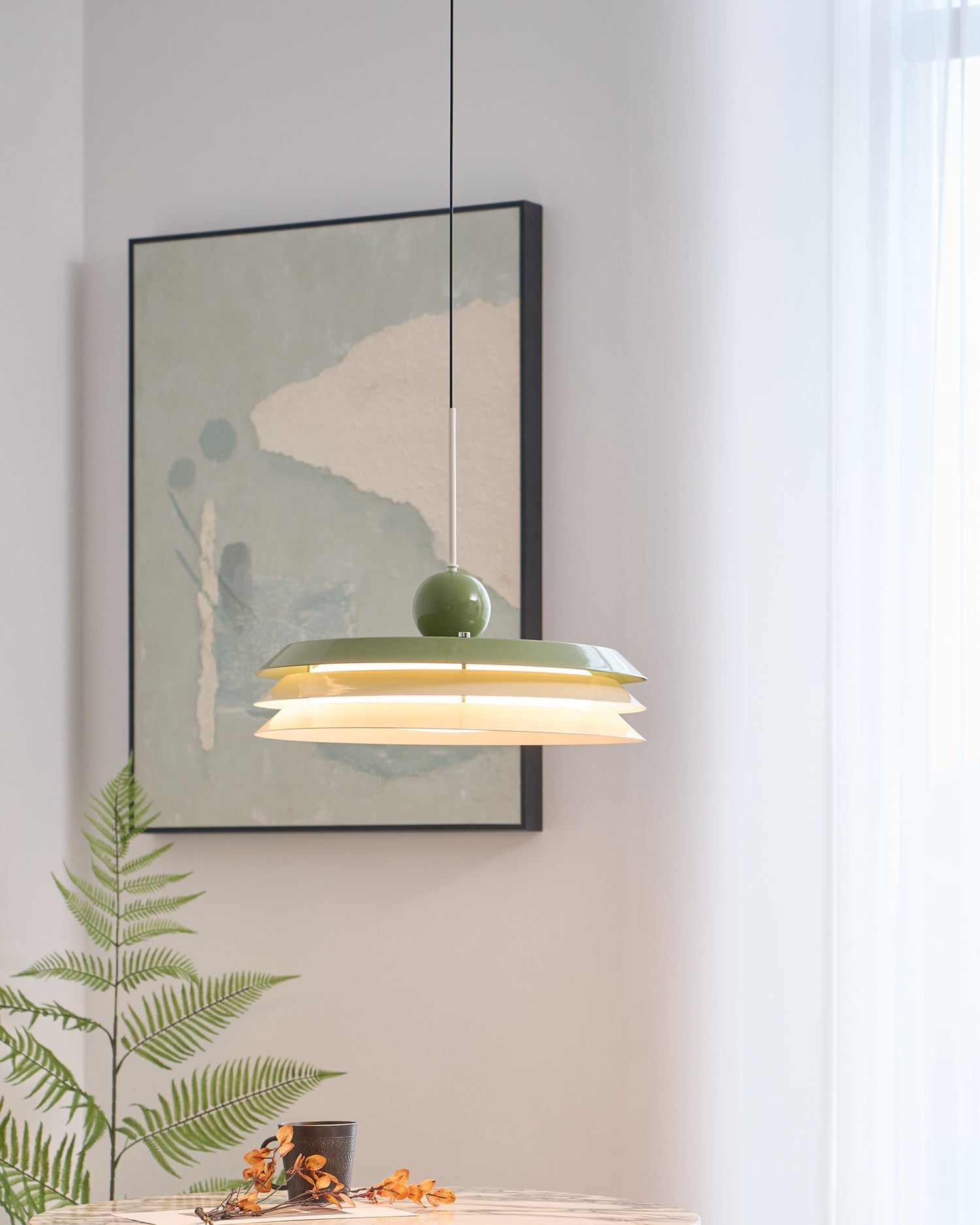 Pravl Modern Layered Pendant Lamp-Neutral Decor