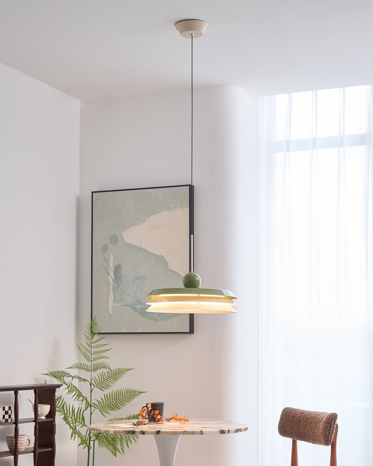 Pravl Modern Layered Pendant Lamp-Neutral Decor
