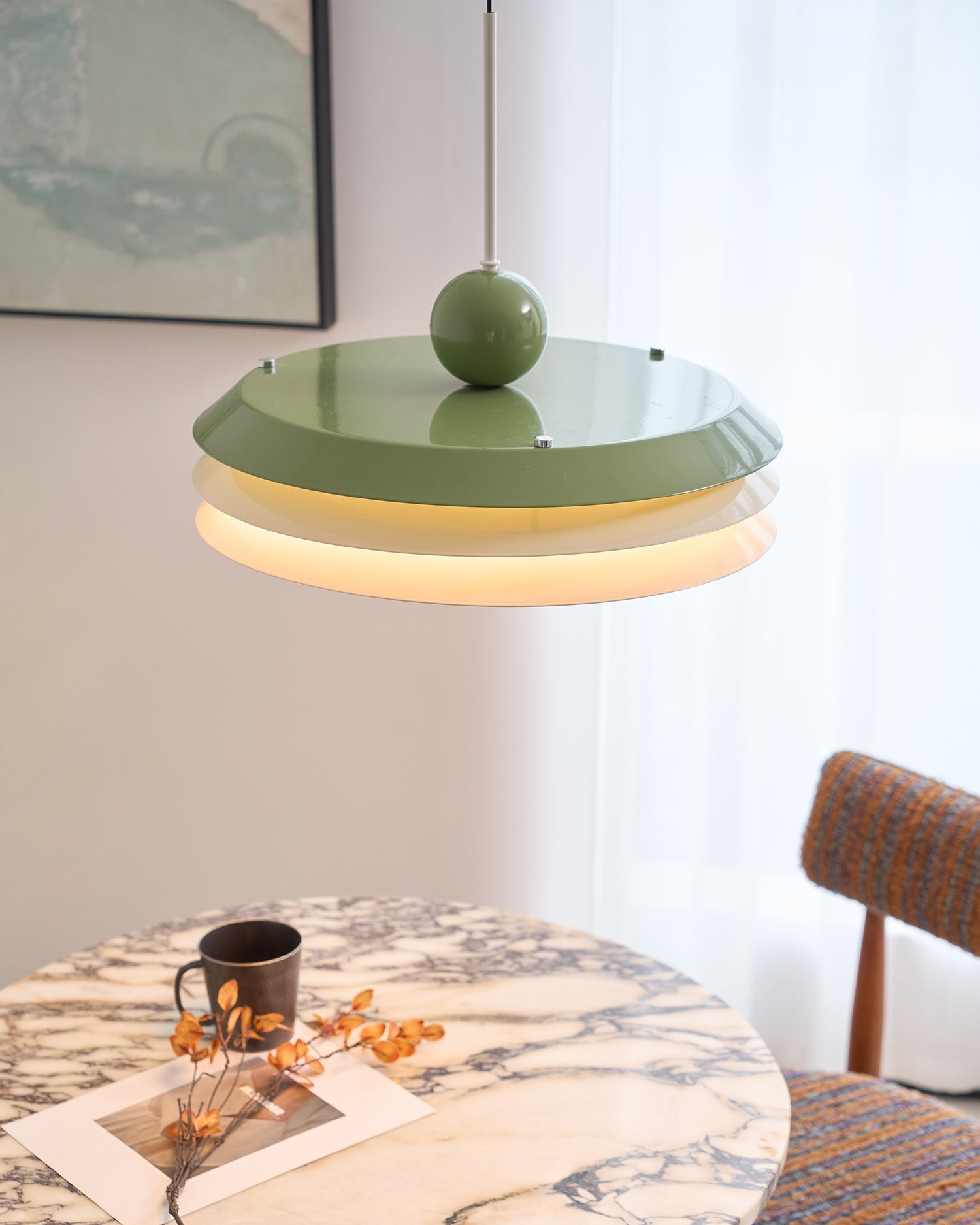 Pravl Modern Layered Pendant Lamp-Neutral Decor