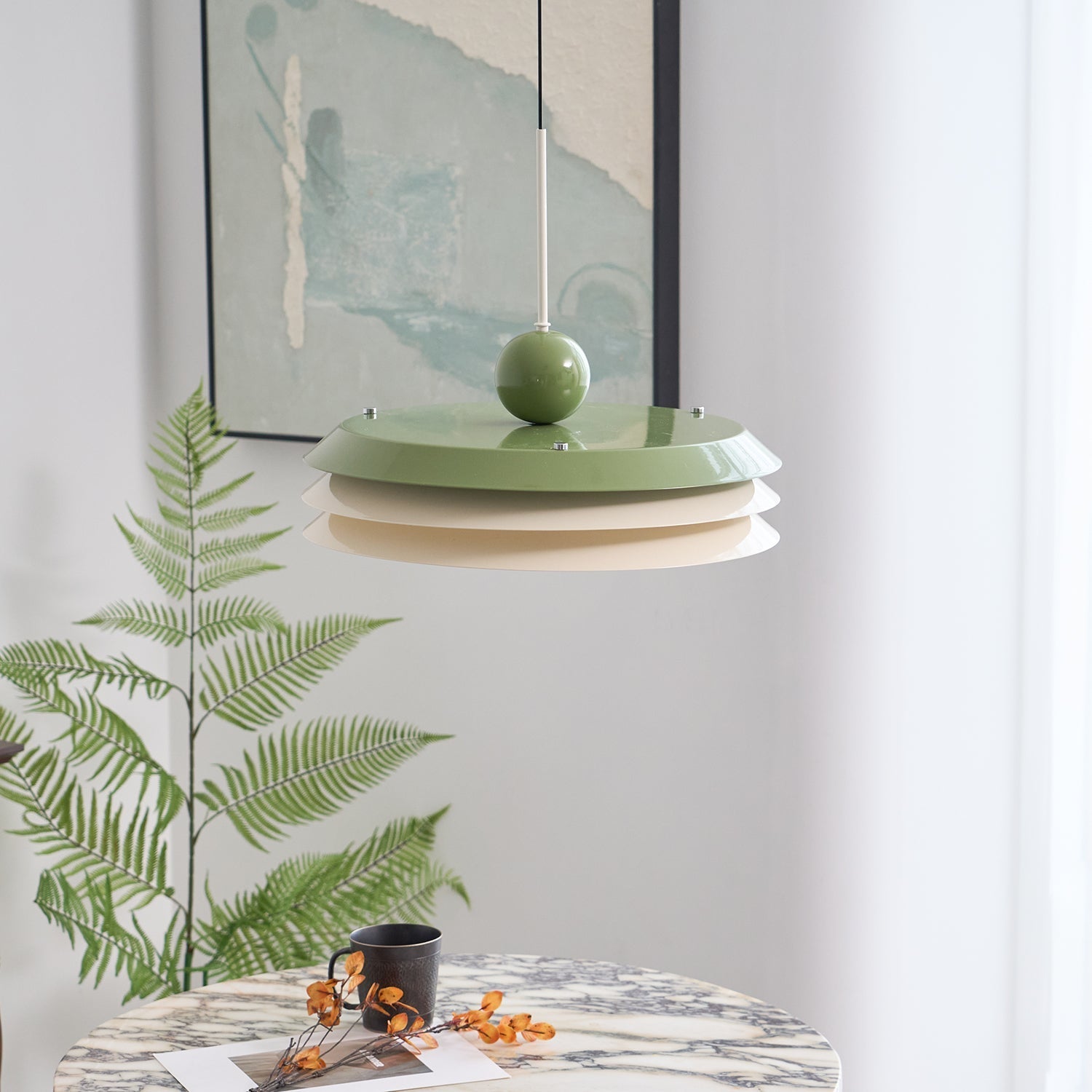 Pravl Modern Layered Pendant Lamp-Neutral Decor