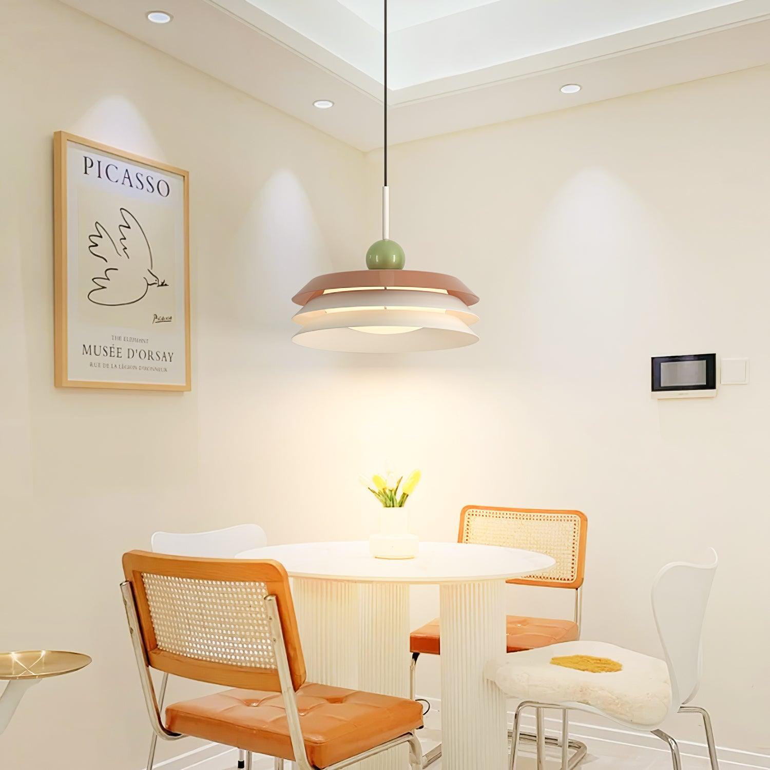 Pravl Modern Layered Pendant Lamp-Neutral Decor