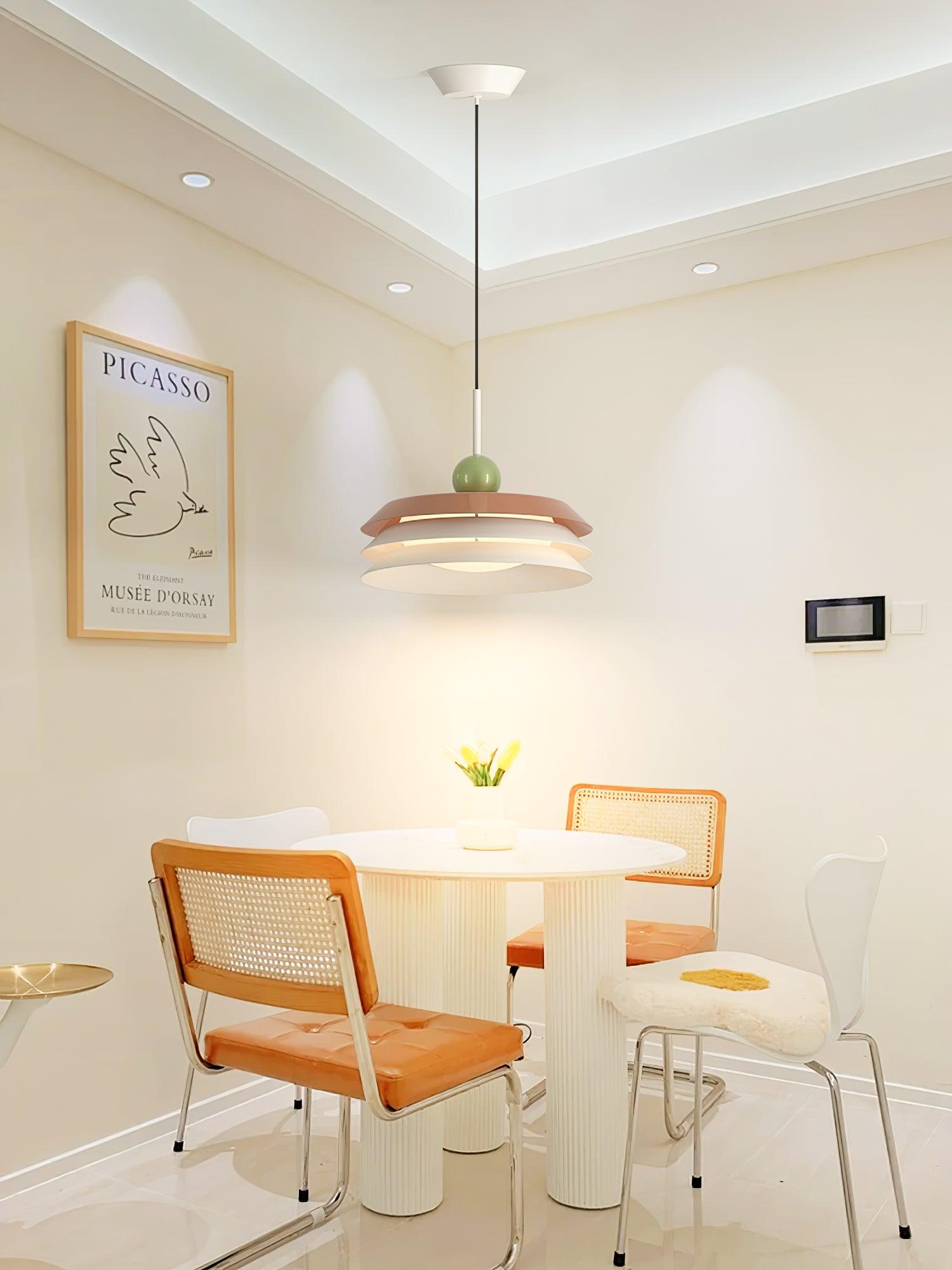 Pravl Modern Layered Pendant Lamp-Neutral Decor