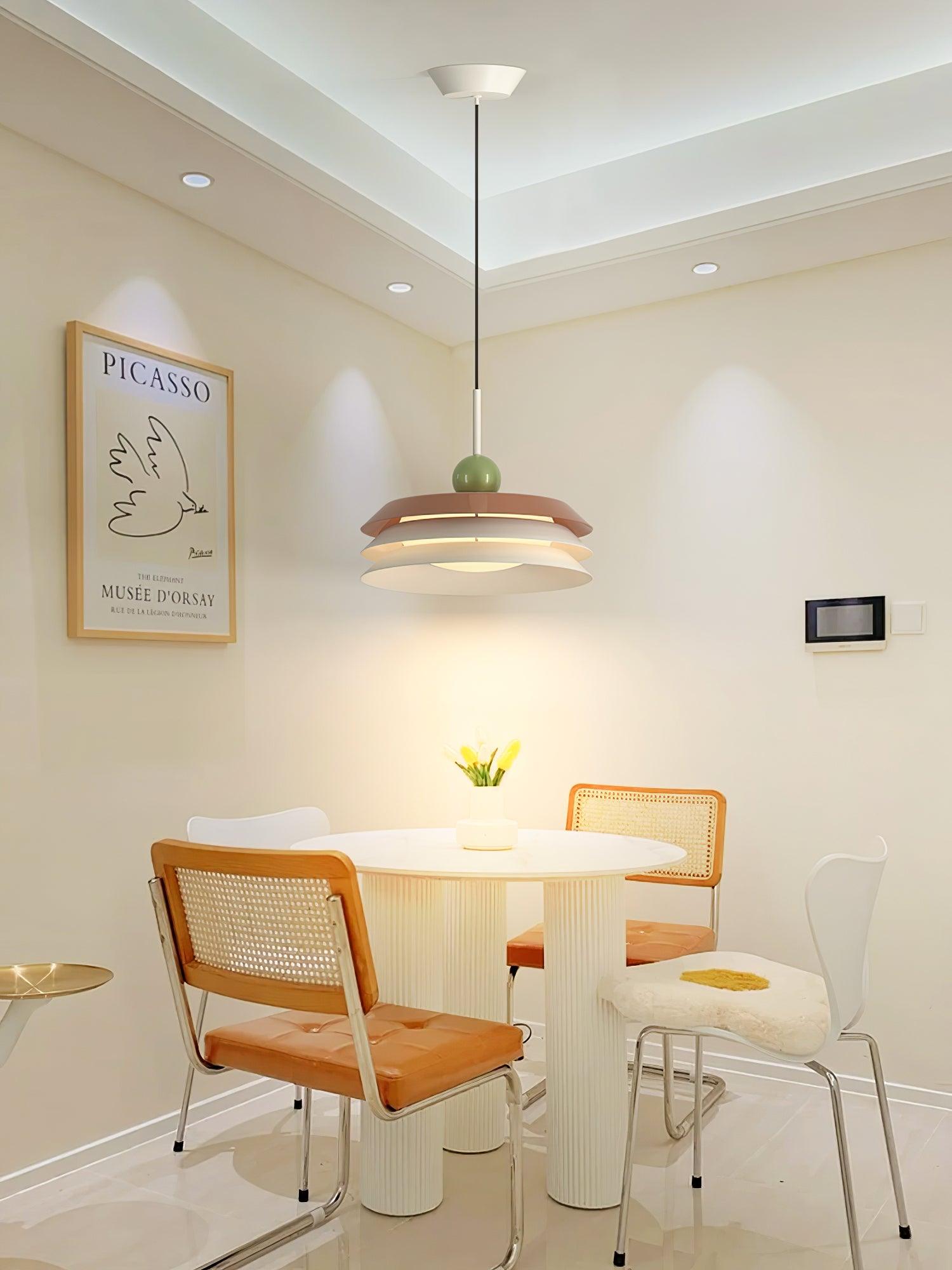 Pravl Modern Layered Pendant Lamp-Neutral Decor
