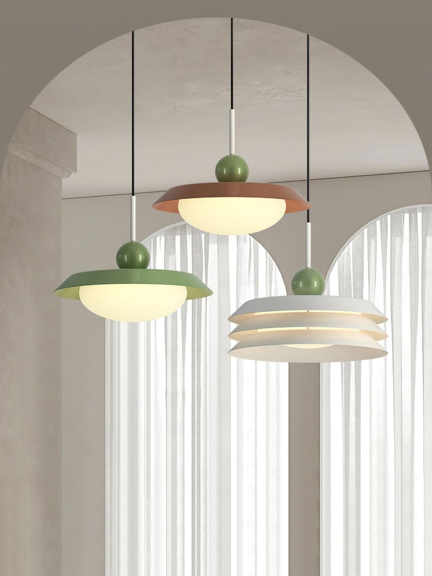 Pravl Modern Layered Pendant Lamp-Neutral Decor