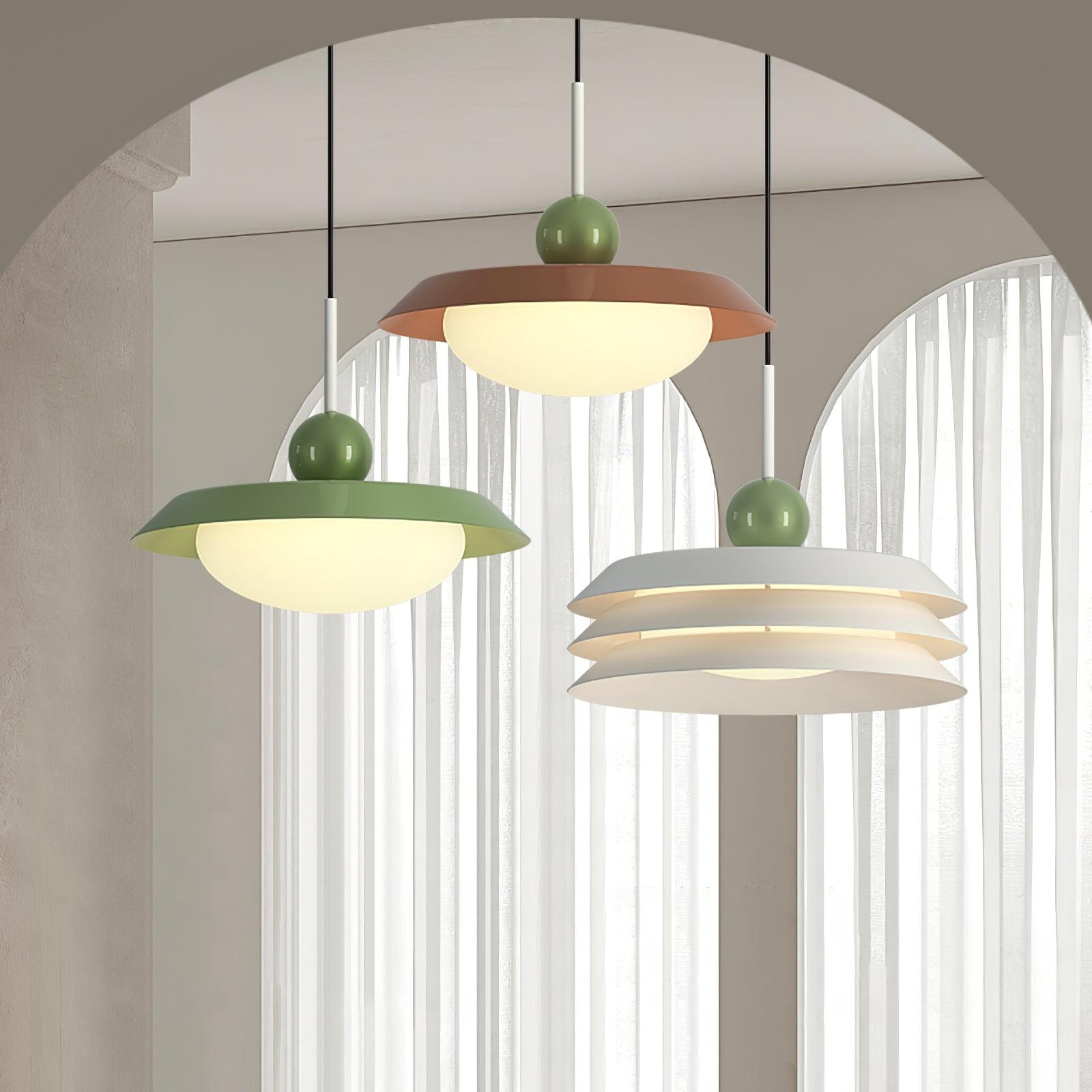 Pravl Modern Layered Pendant Lamp-Neutral Decor