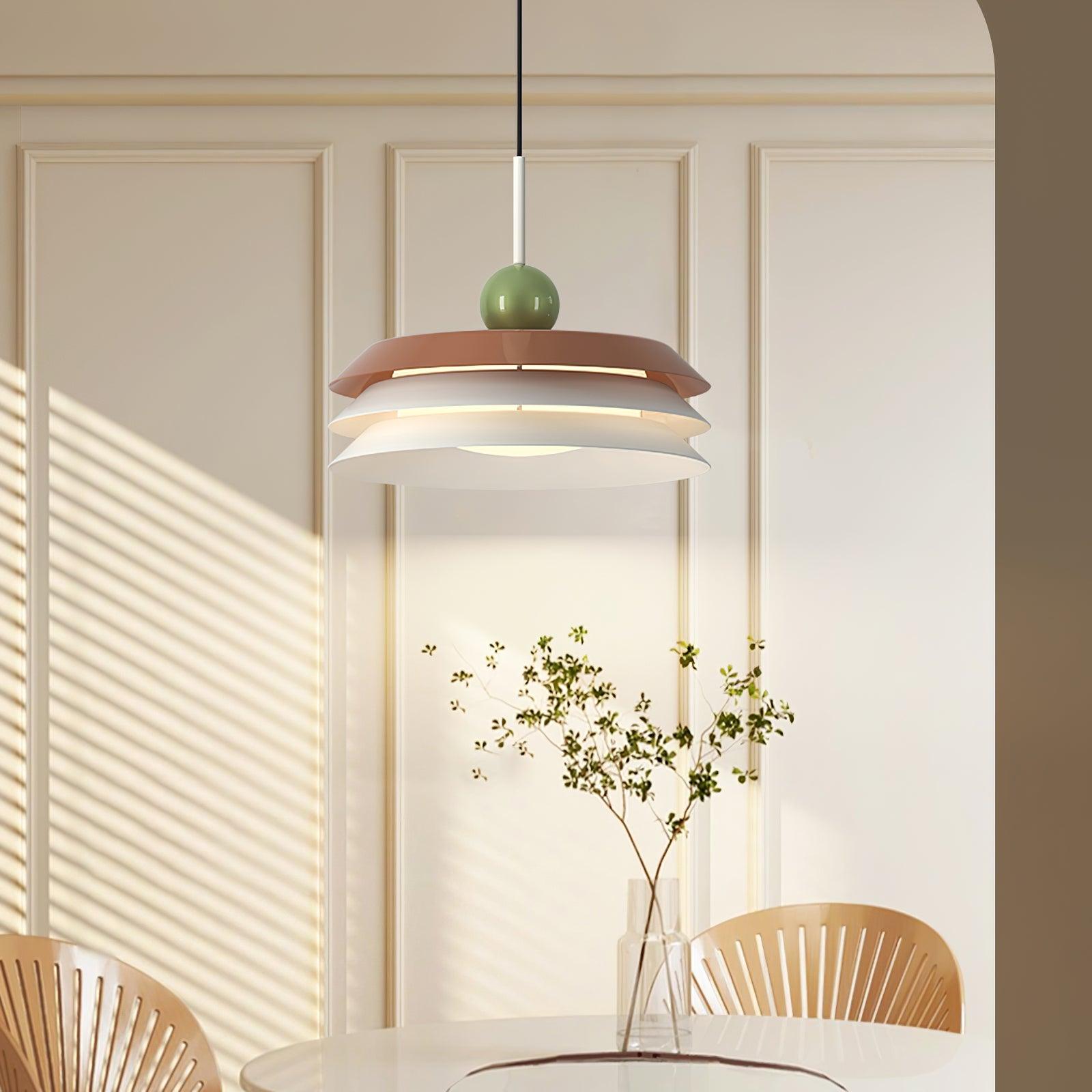 Pravl Modern Layered Pendant Lamp-Neutral Decor