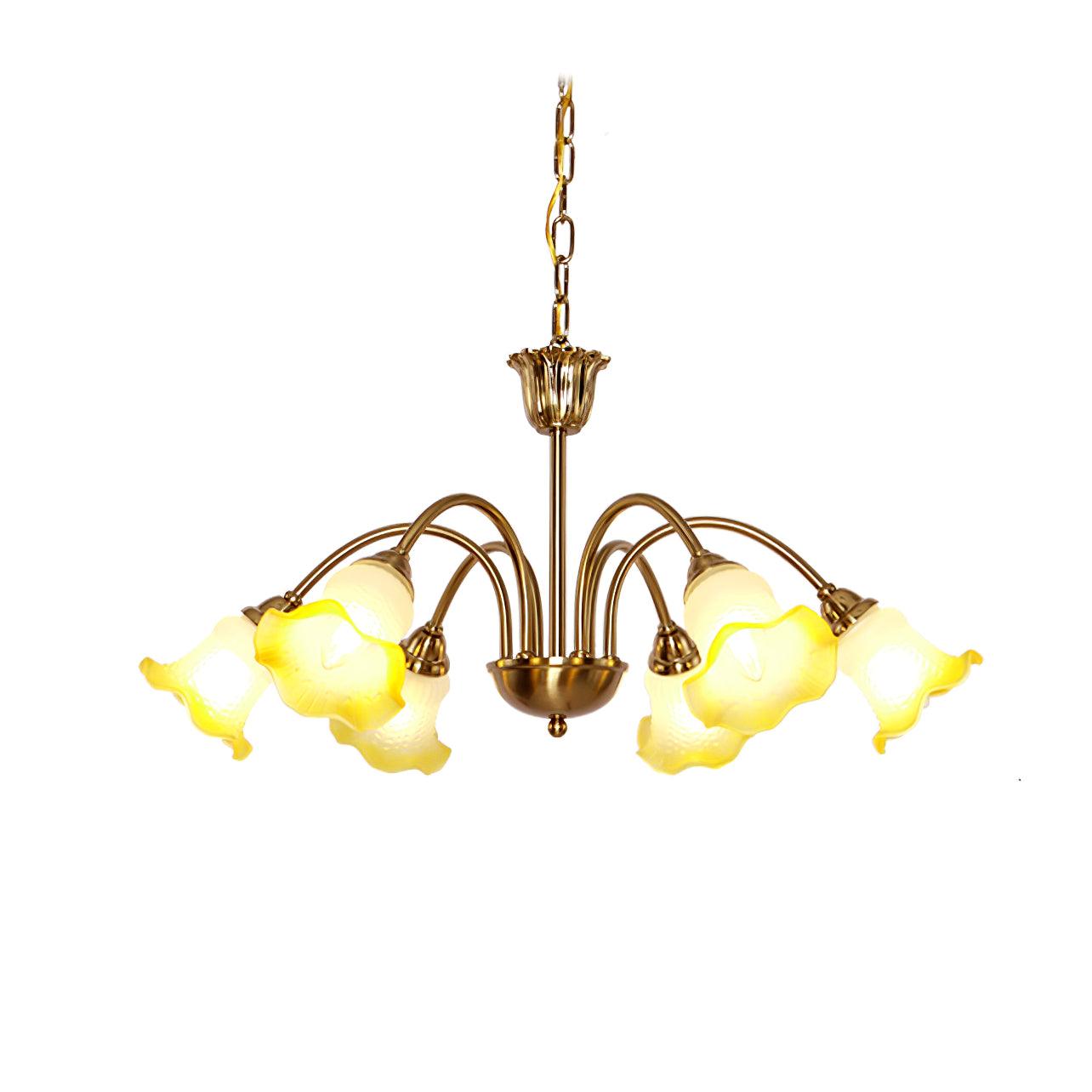 Diane Vintage Glass Chandelier-Neutral Decor