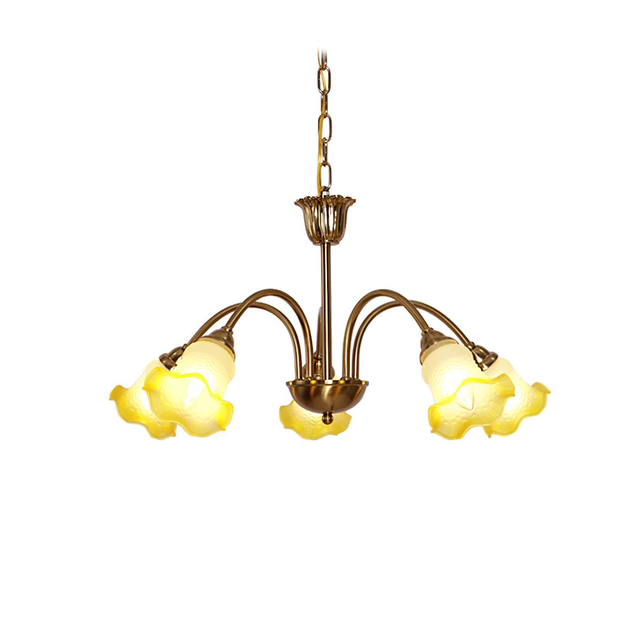 Diane Vintage Glass Chandelier-Neutral Decor