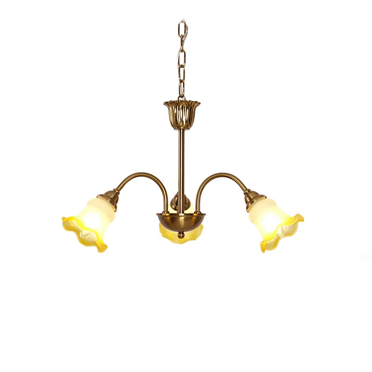 Diane Vintage Glass Chandelier-Neutral Decor