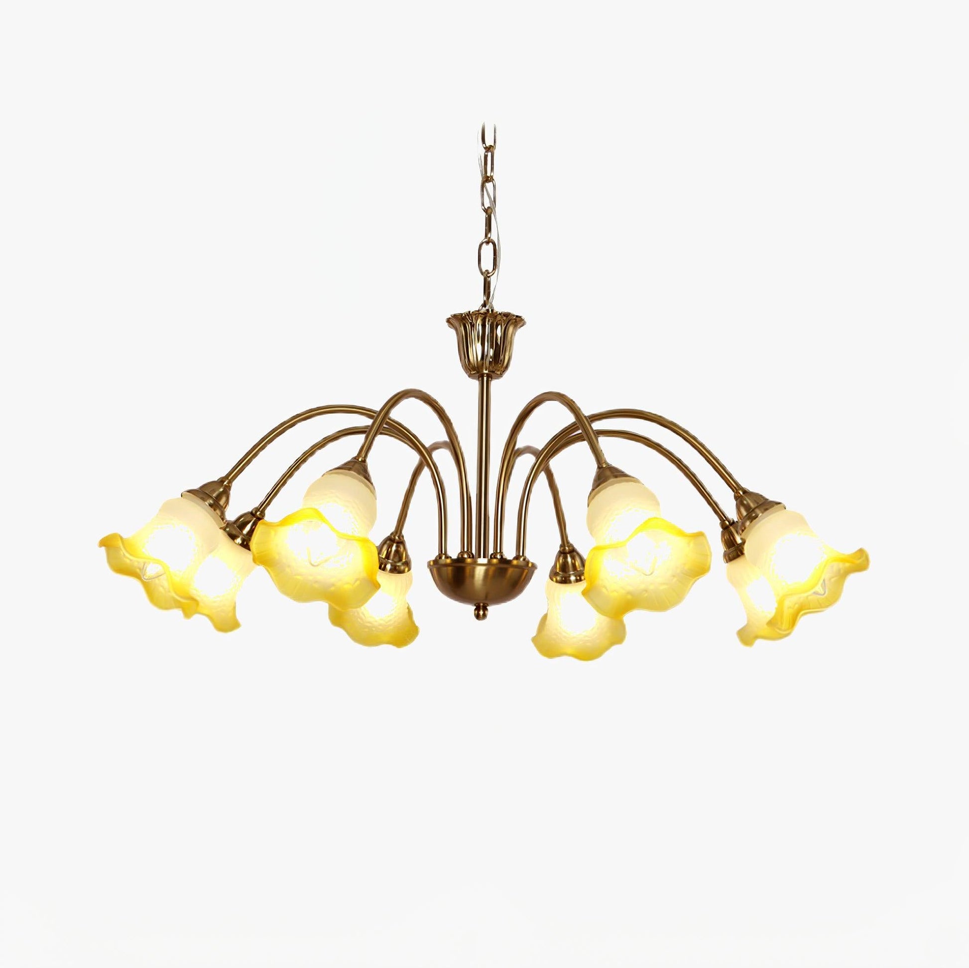 Diane Vintage Glass Chandelier-Neutral Decor