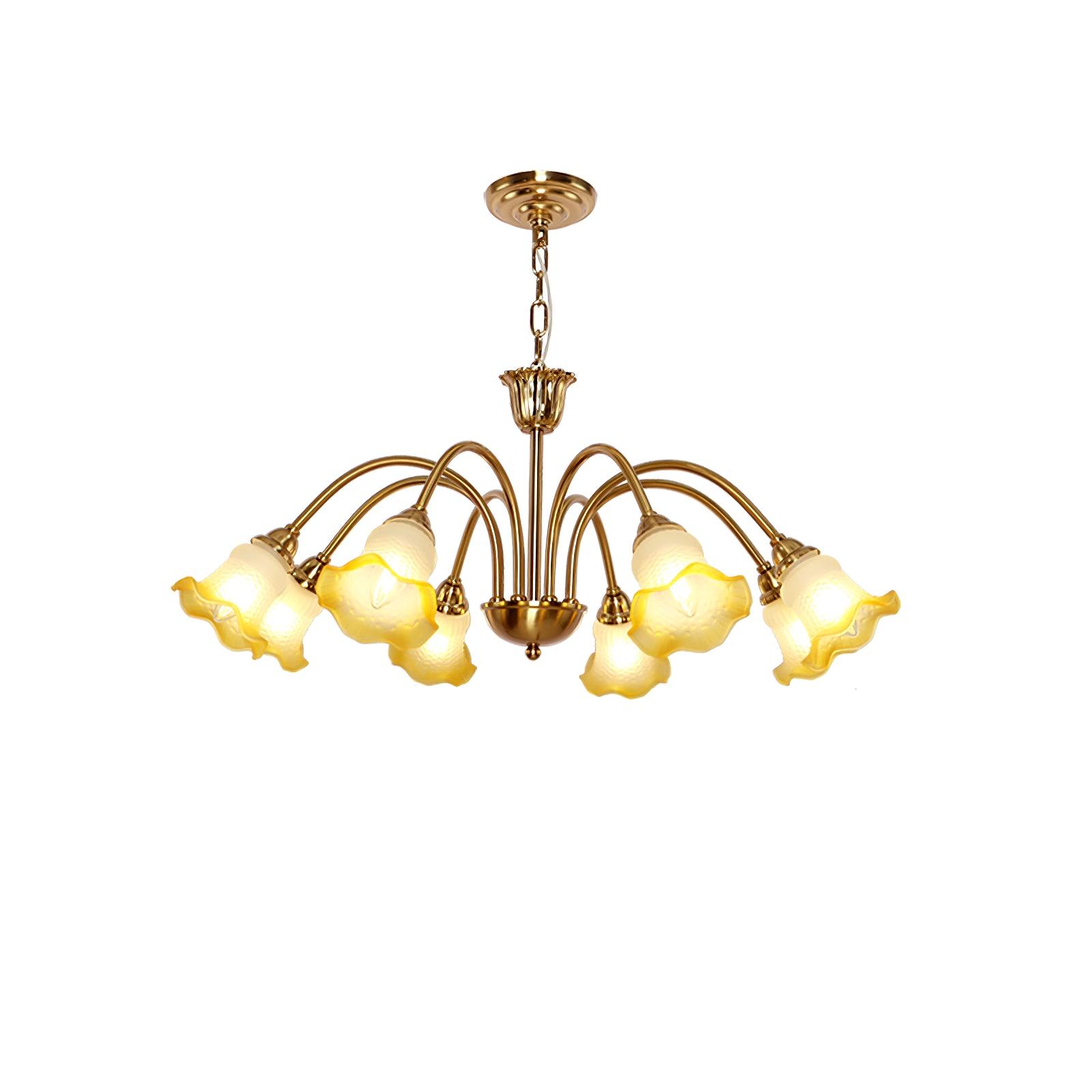 Diane Vintage Glass Chandelier-Neutral Decor