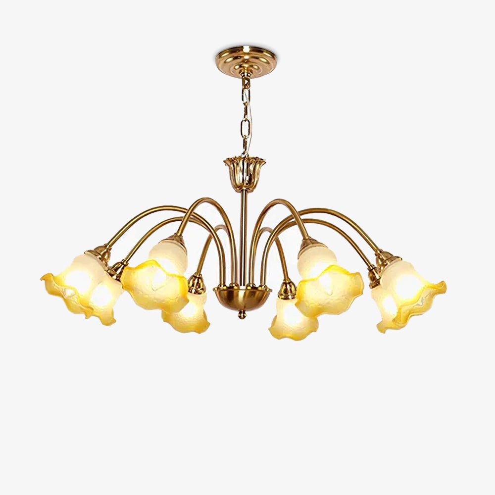 Diane Vintage Glass Chandelier-Neutral Decor