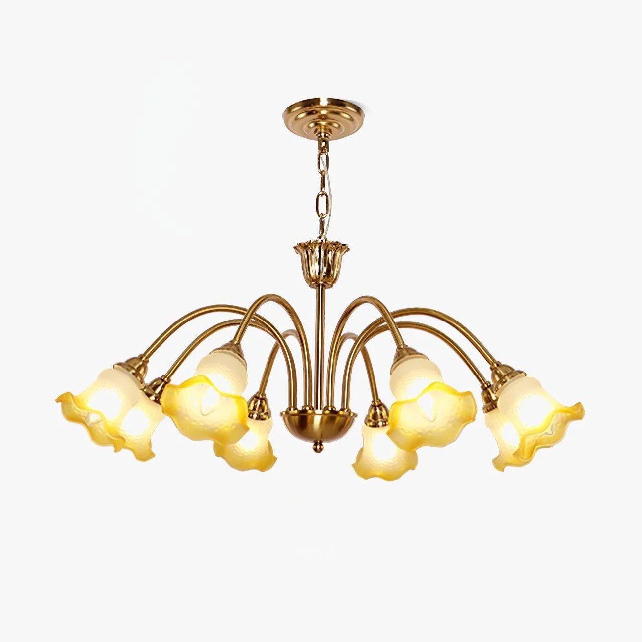 Diane Vintage Glass Chandelier-Neutral Decor