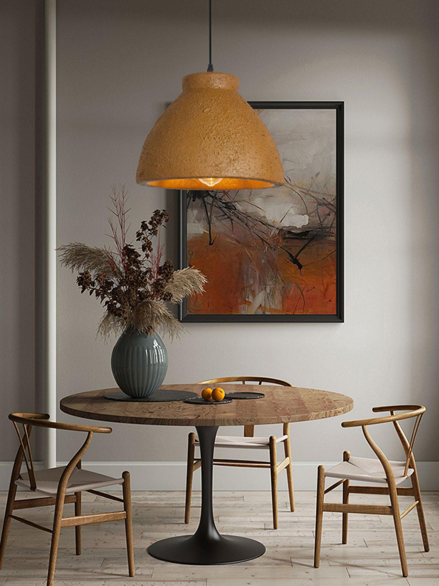 Osileth Wabi-Sabi Resin Pendant Light-Neutral Decor