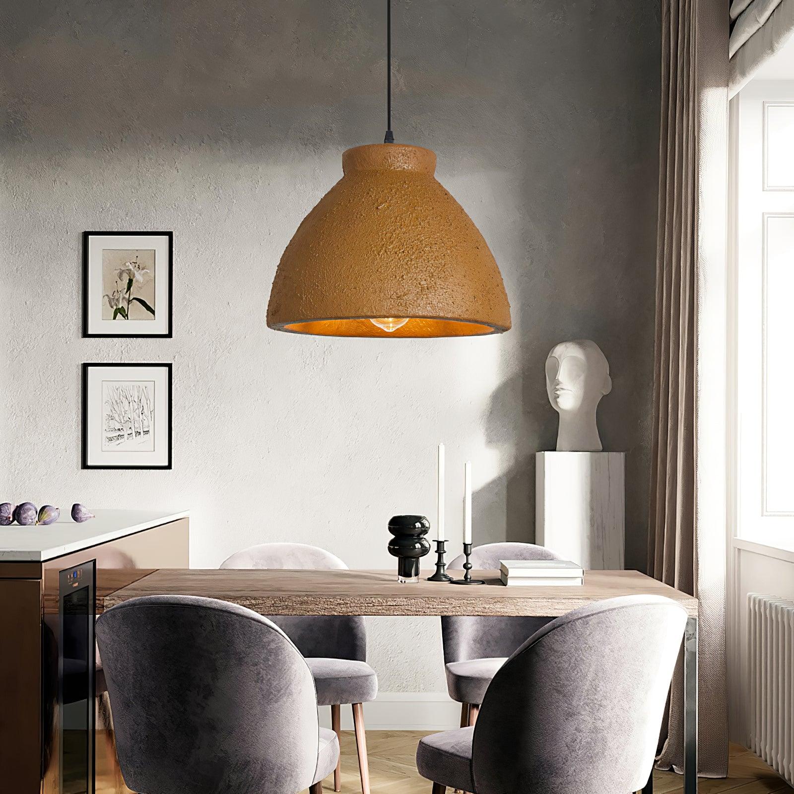 Osileth Wabi-Sabi Resin Pendant Light-Neutral Decor