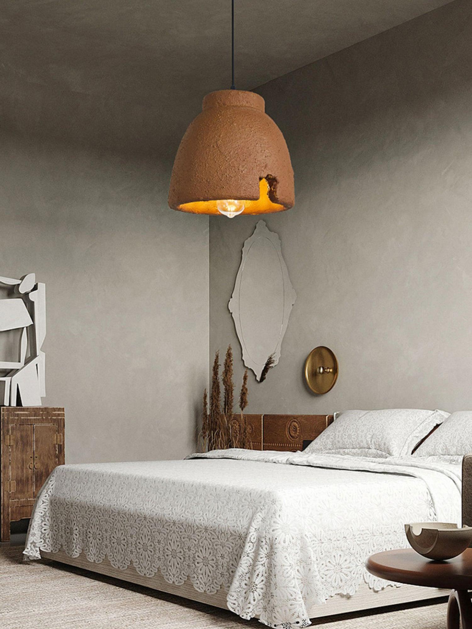 Osileth Wabi-Sabi Resin Pendant Light-Neutral Decor