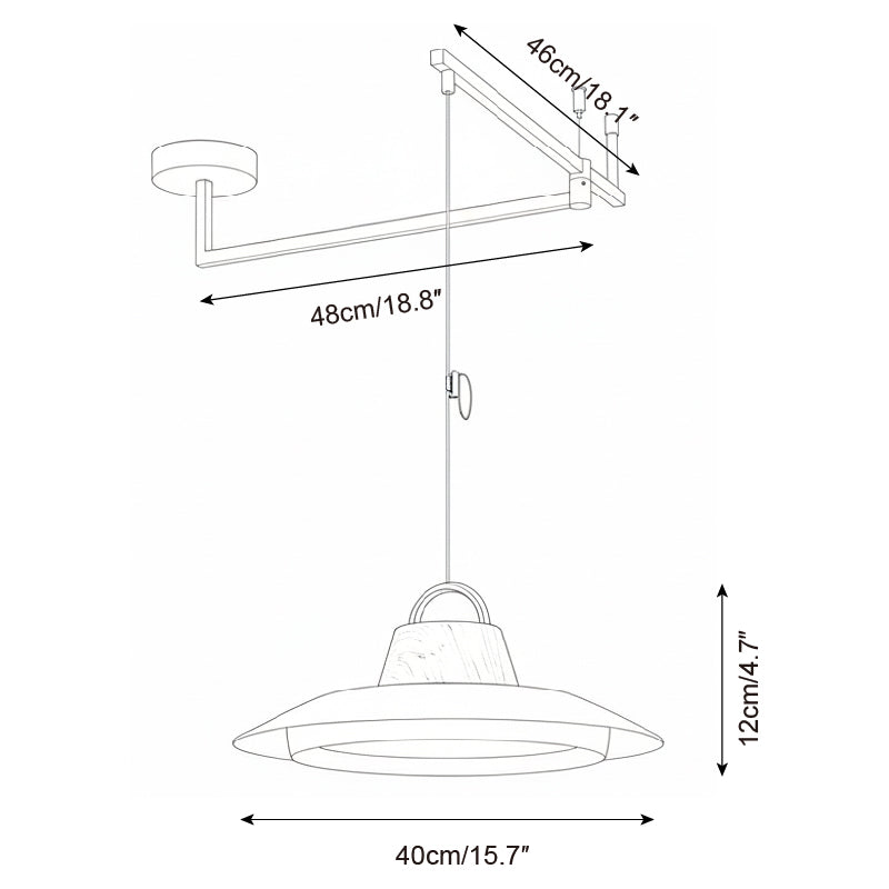 Orvella Swing Arm Pendant Lamp