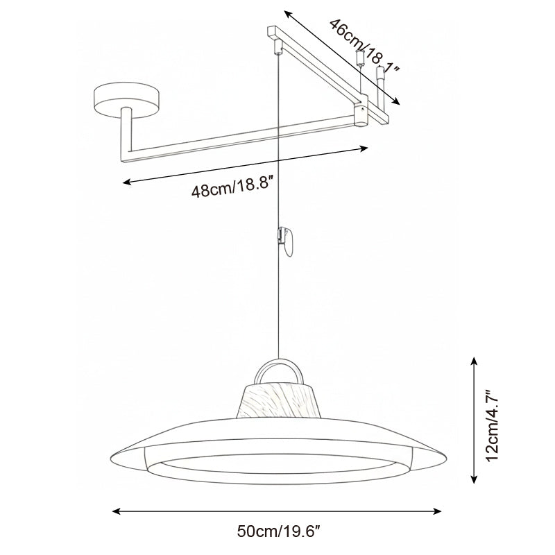 Orvella Swing Arm Pendant Lamp