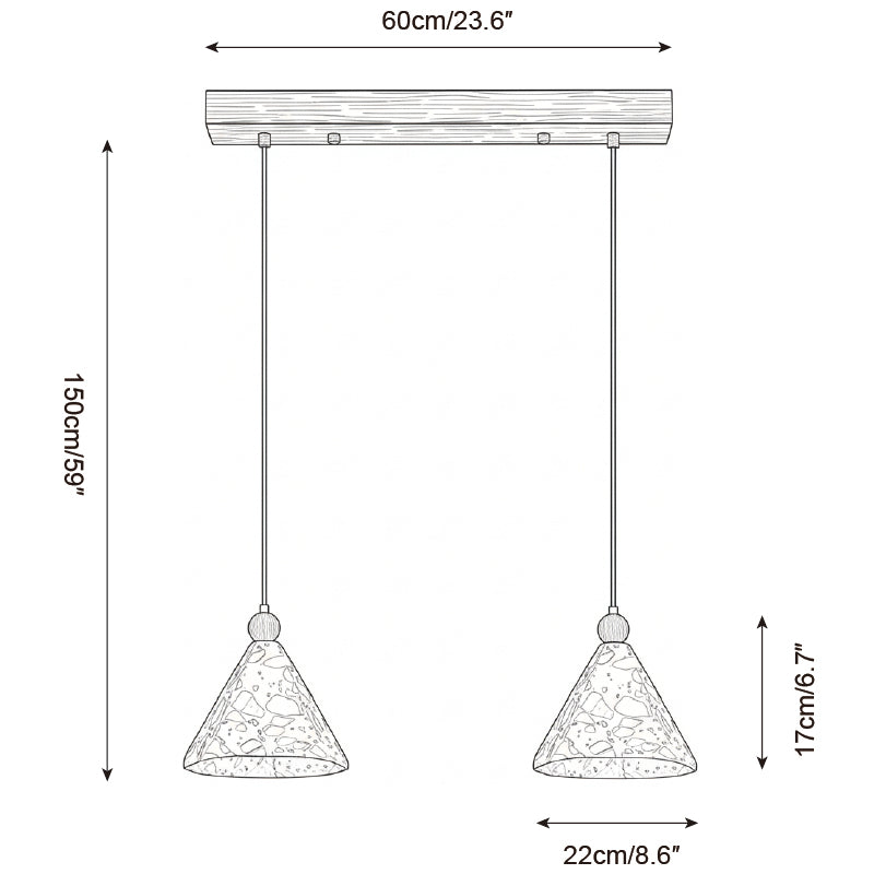 Atlas Pyramid Pendant Lamp