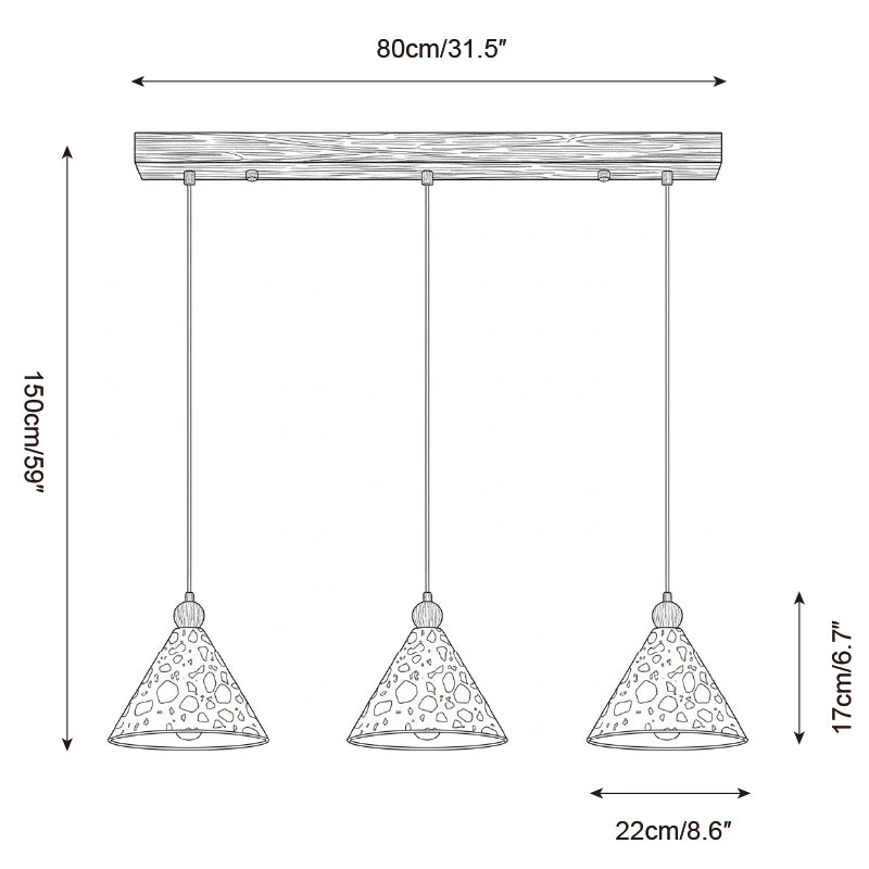 Atlas Pyramid Pendant Lamp