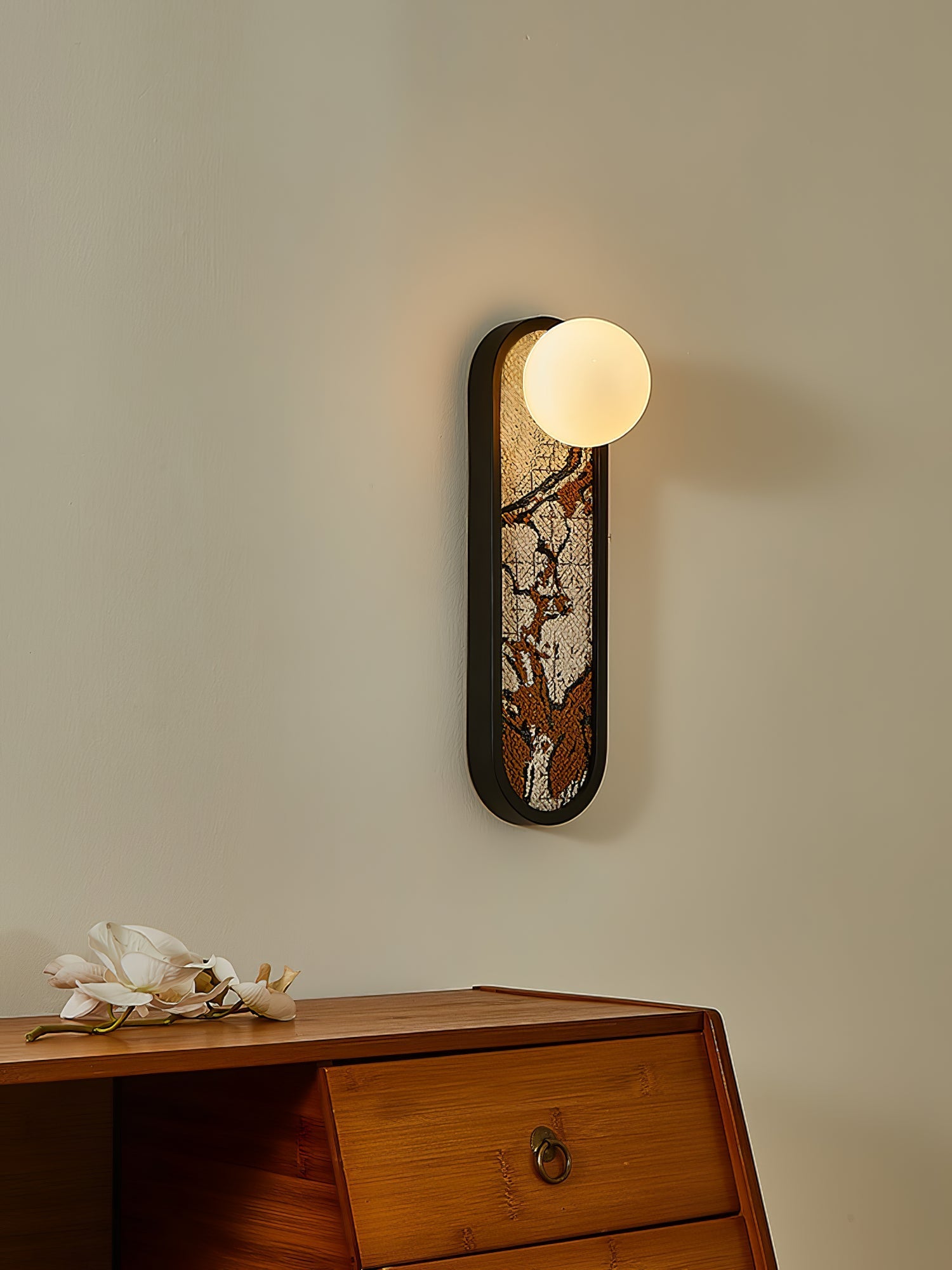 Uzorus Premium Nordic Art Fabric Wall Light-Neutral Decor
