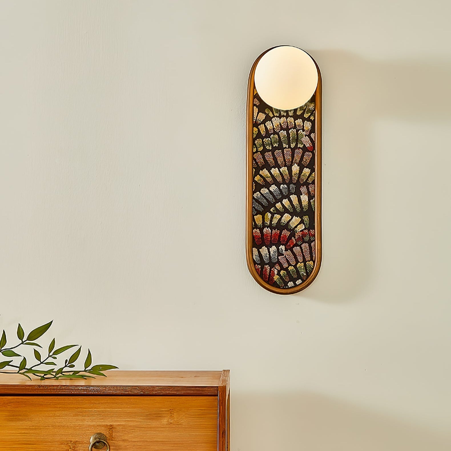 Uzorus Premium Nordic Art Fabric Wall Light-Neutral Decor