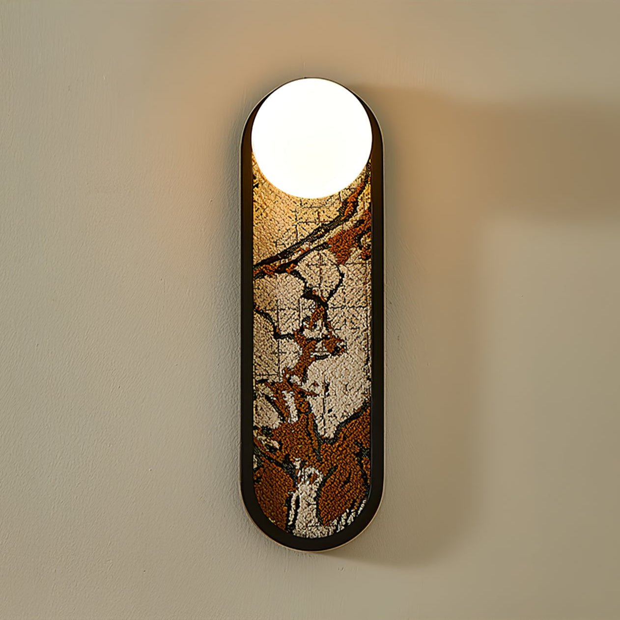 Uzorus Premium Nordic Art Fabric Wall Light-Neutral Decor