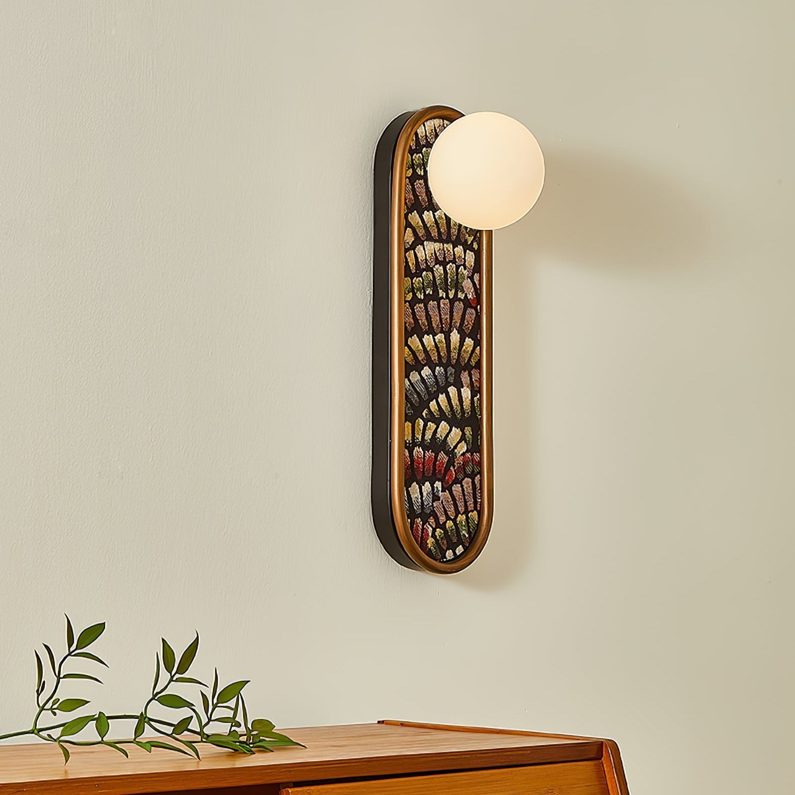 Uzorus Premium Nordic Art Fabric Wall Light-Neutral Decor