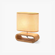 Loop Rustic Wood Table Lamp-Neutral Decor