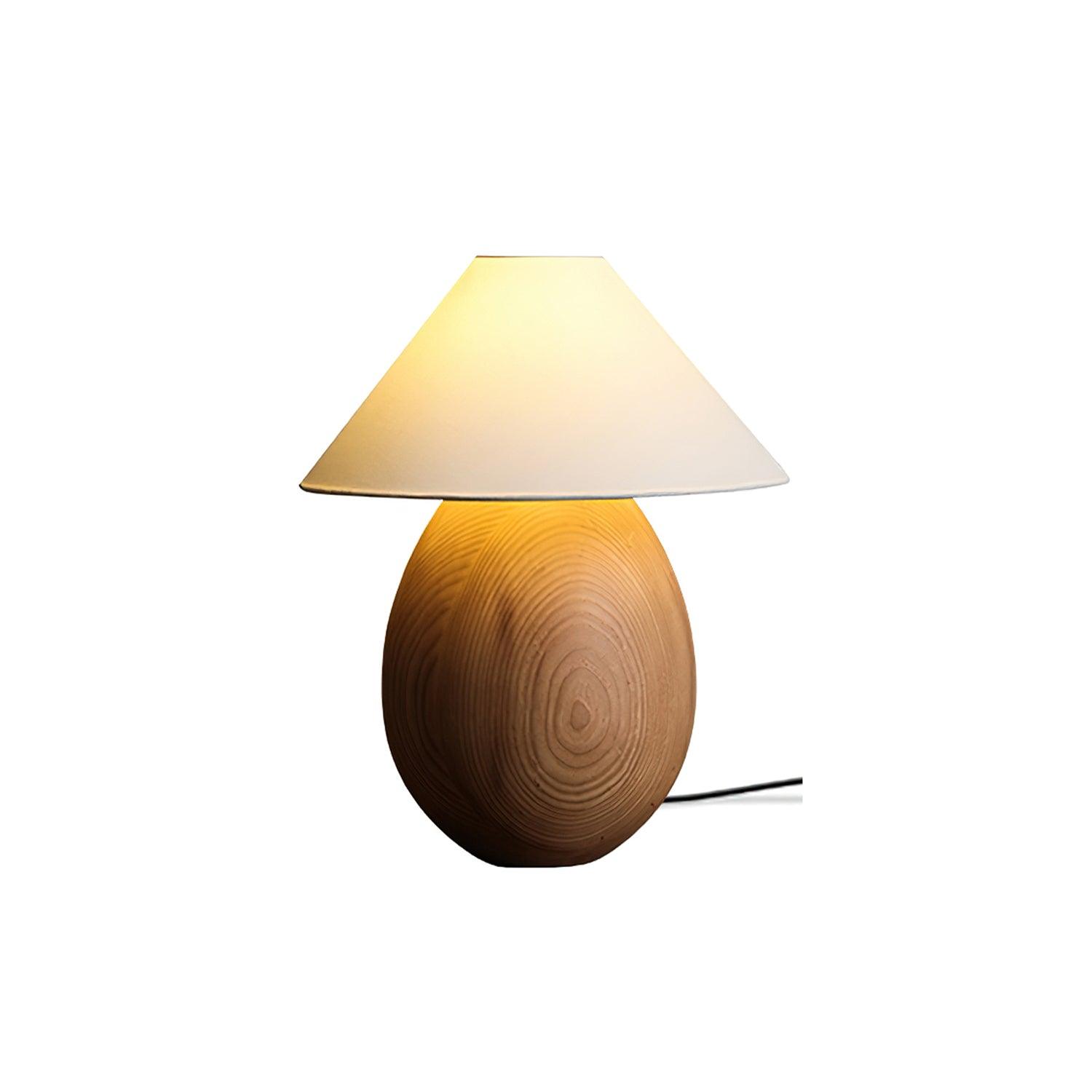 Orbace Wood Natural Table Lamp-Neutral Decor