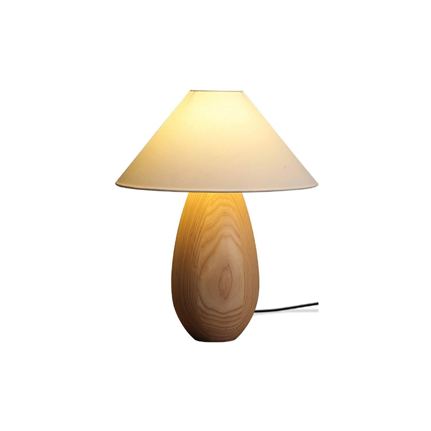 Orbace Wood Natural Table Lamp-Neutral Decor
