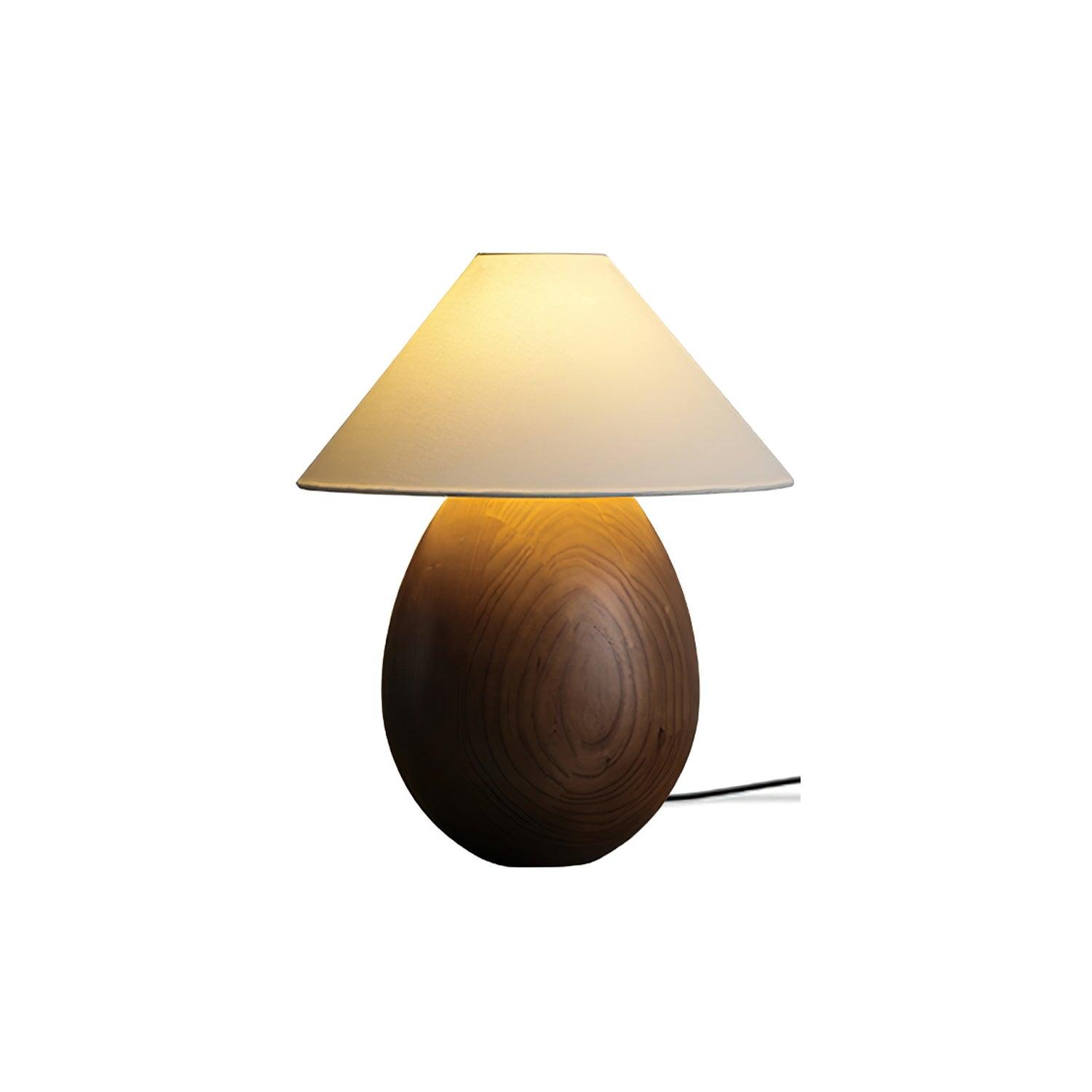 Orbace Wood Natural Table Lamp-Neutral Decor
