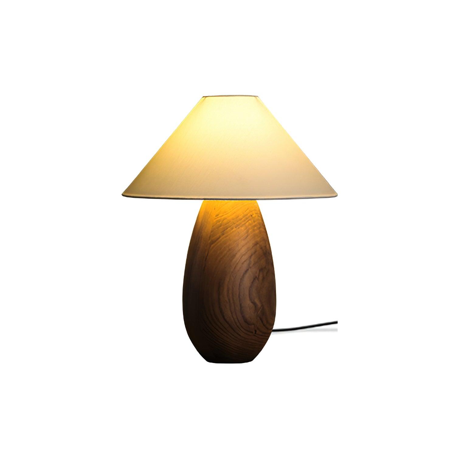Orbace Wood Natural Table Lamp-Neutral Decor