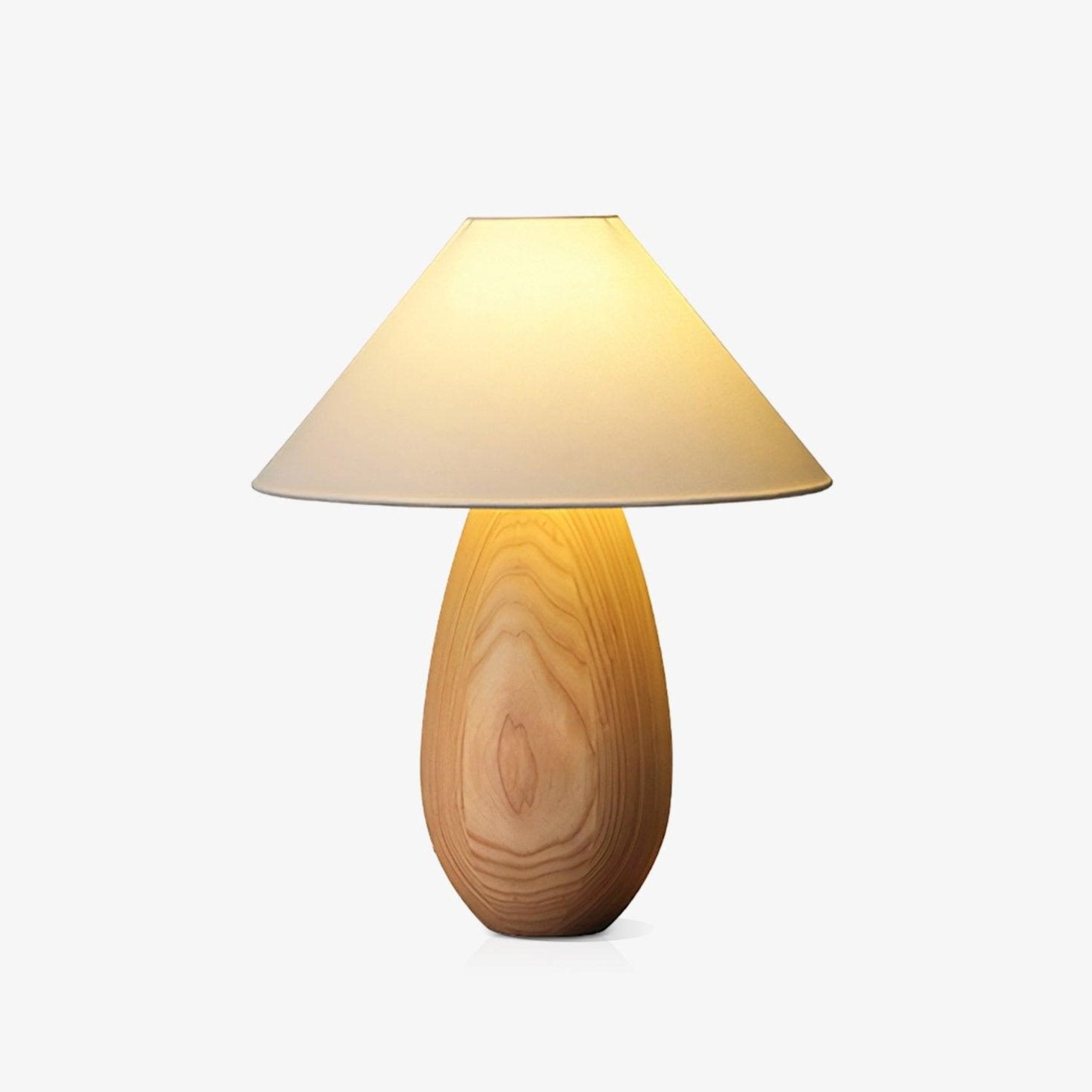 Orbace Wood Natural Table Lamp-Neutral Decor
