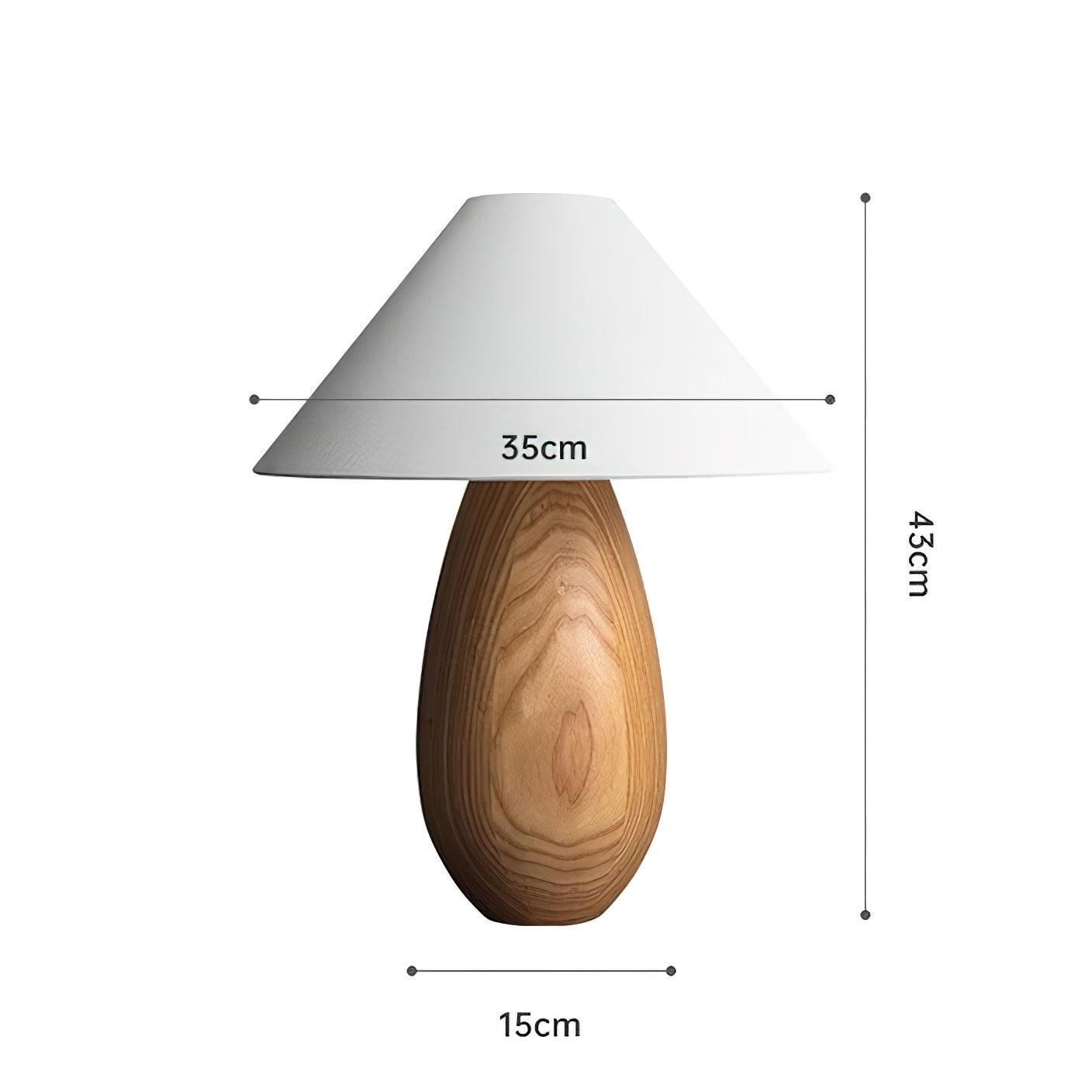 Orbace Wood Natural Table Lamp-Neutral Decor