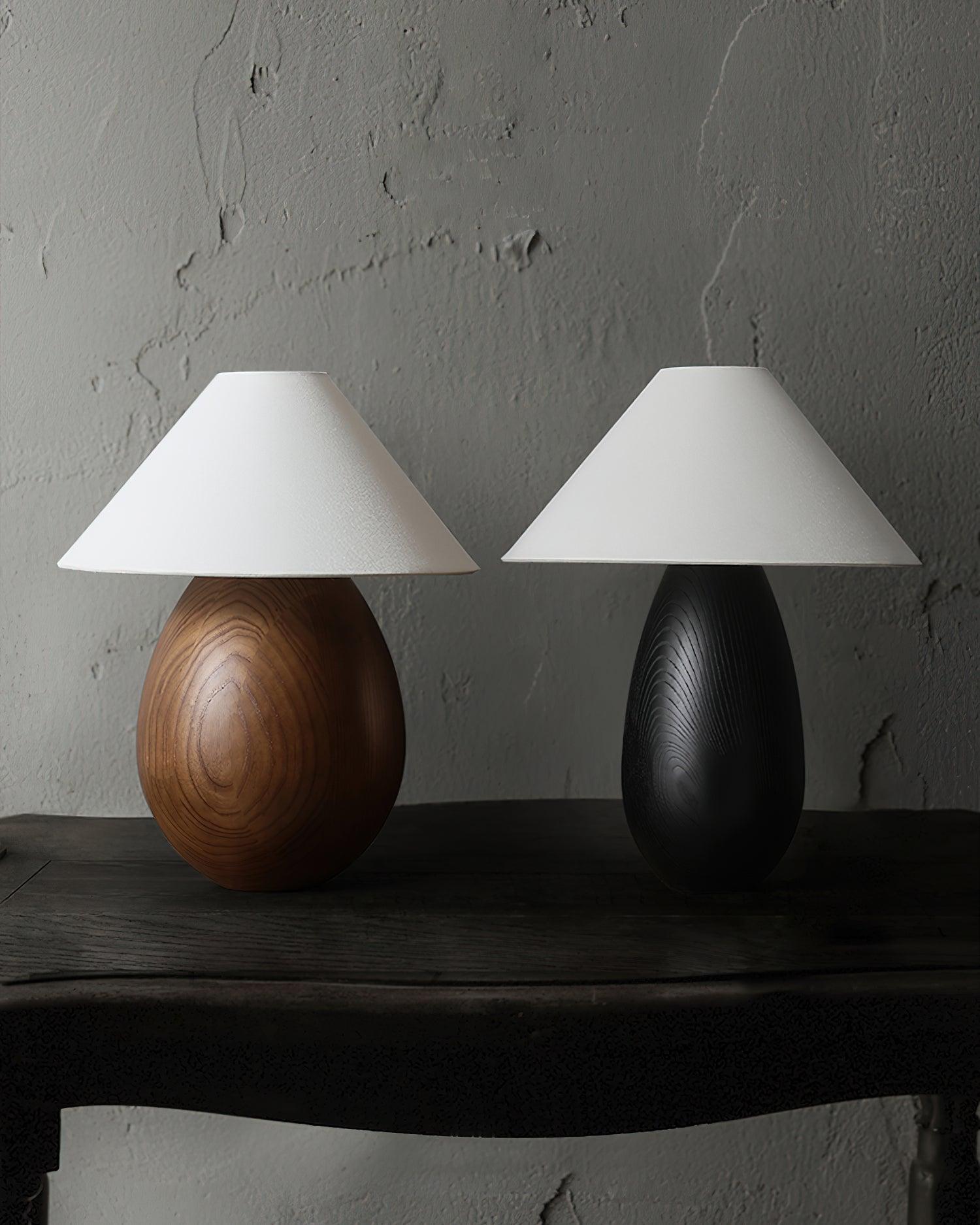 Orbace Wood Natural Table Lamp-Neutral Decor